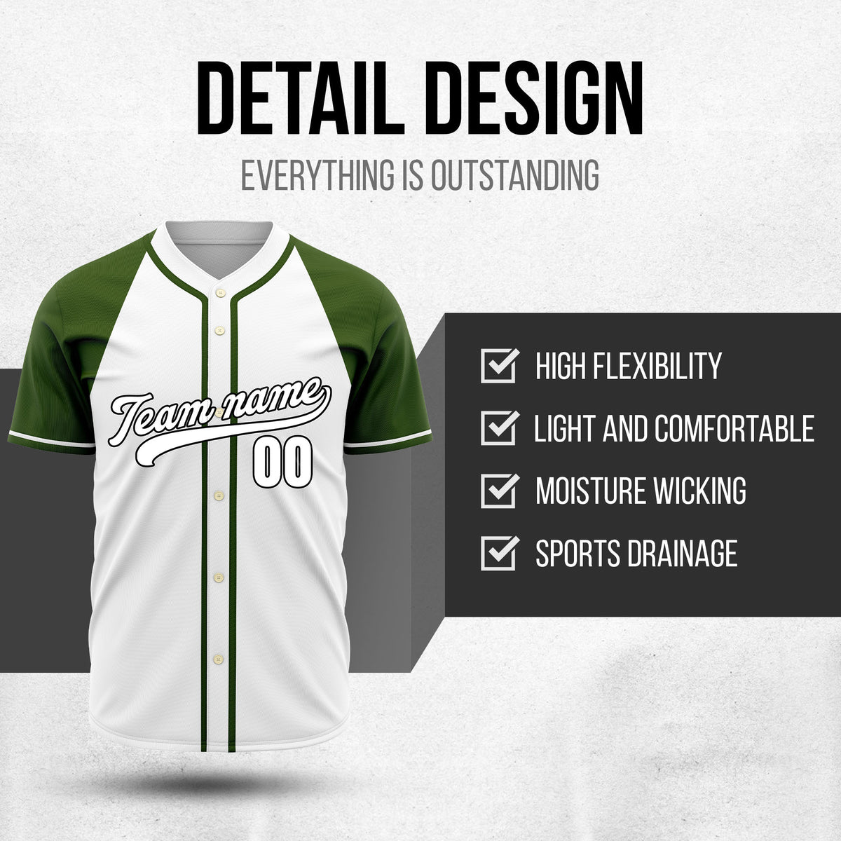 Custom Desert Blaze White Raglan Style Baseball Sports Jersey Personalized Uniform with Name & Number