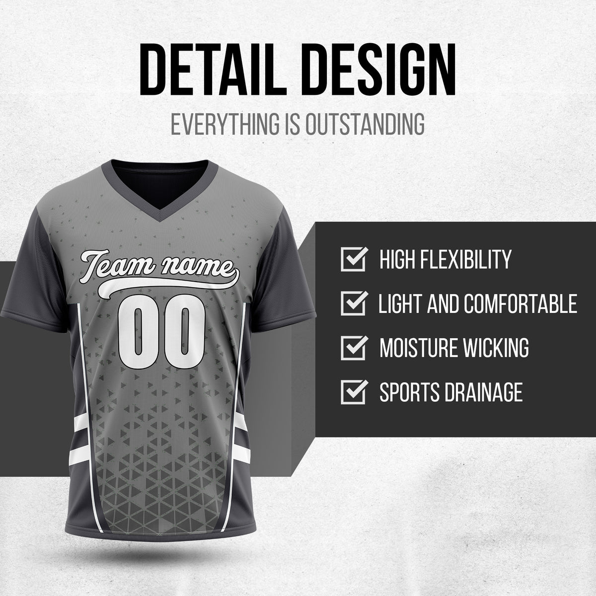 Custom HexaFade Grey Pullover Baseball Sports Jersey Personalized Uniform with Name & Number