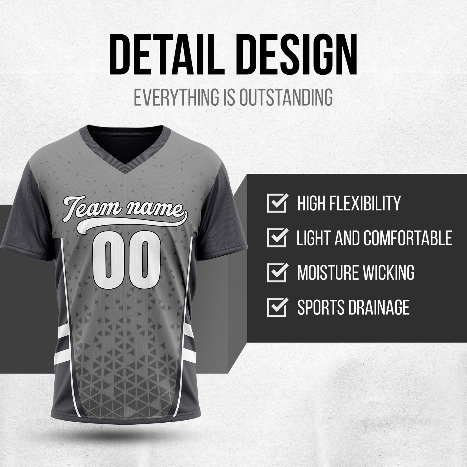Custom HexaFade Grey Pullover Baseball Sports Jersey Personalized Uniform with Name & Number