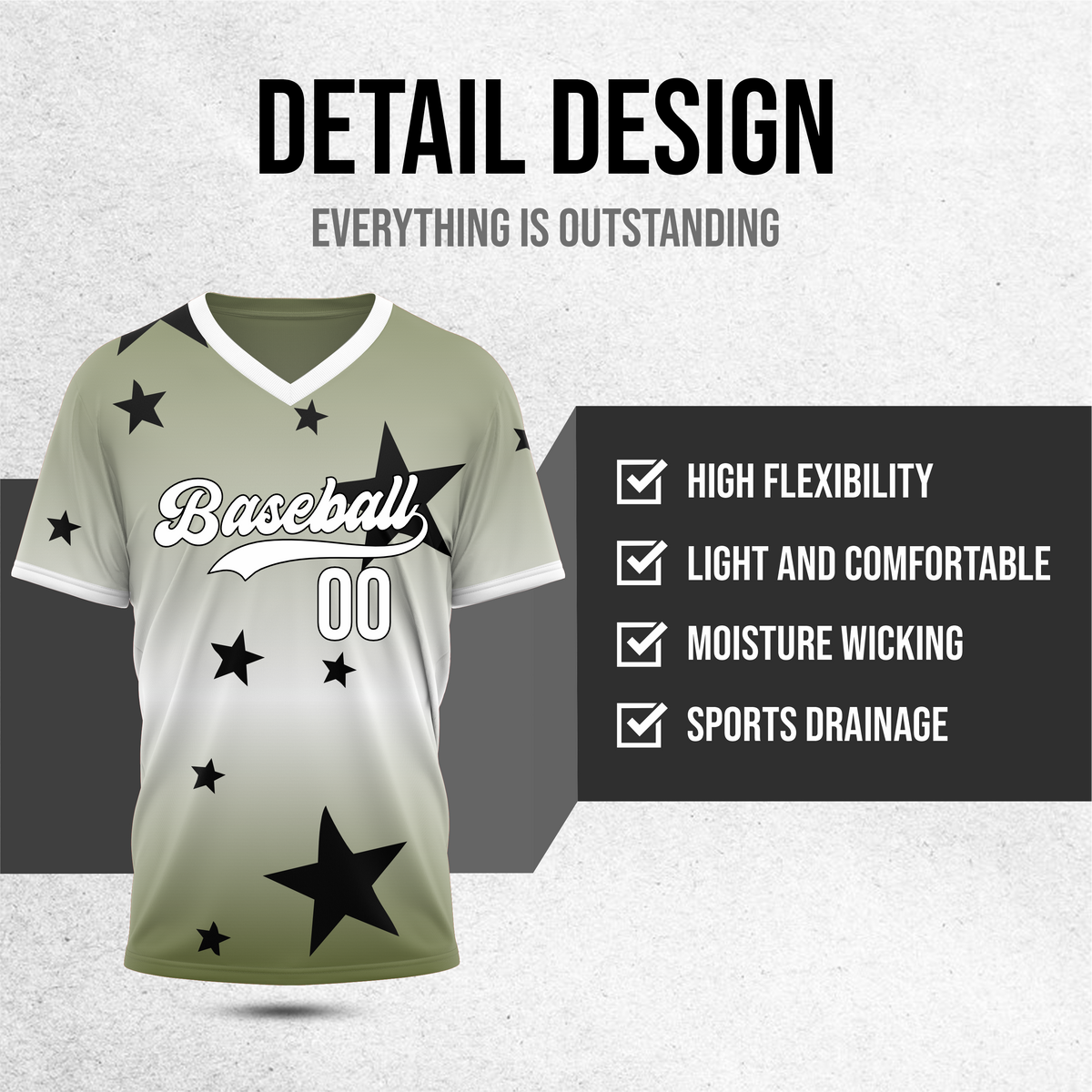 Custom Starfall Gradient Baseball White Sports Jersey Personalized Uniform with Name & Number