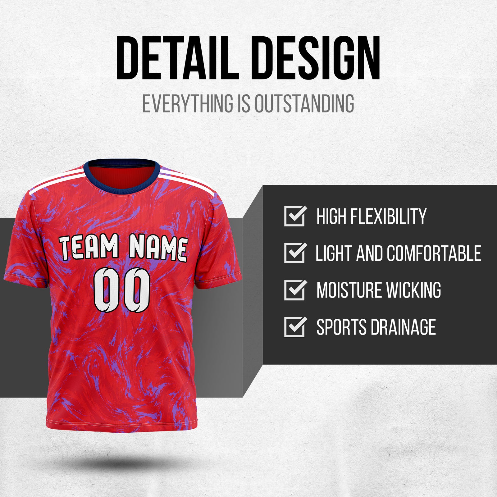 Custom COSTA RICA Fan Jersey Personalized with Name & Number
