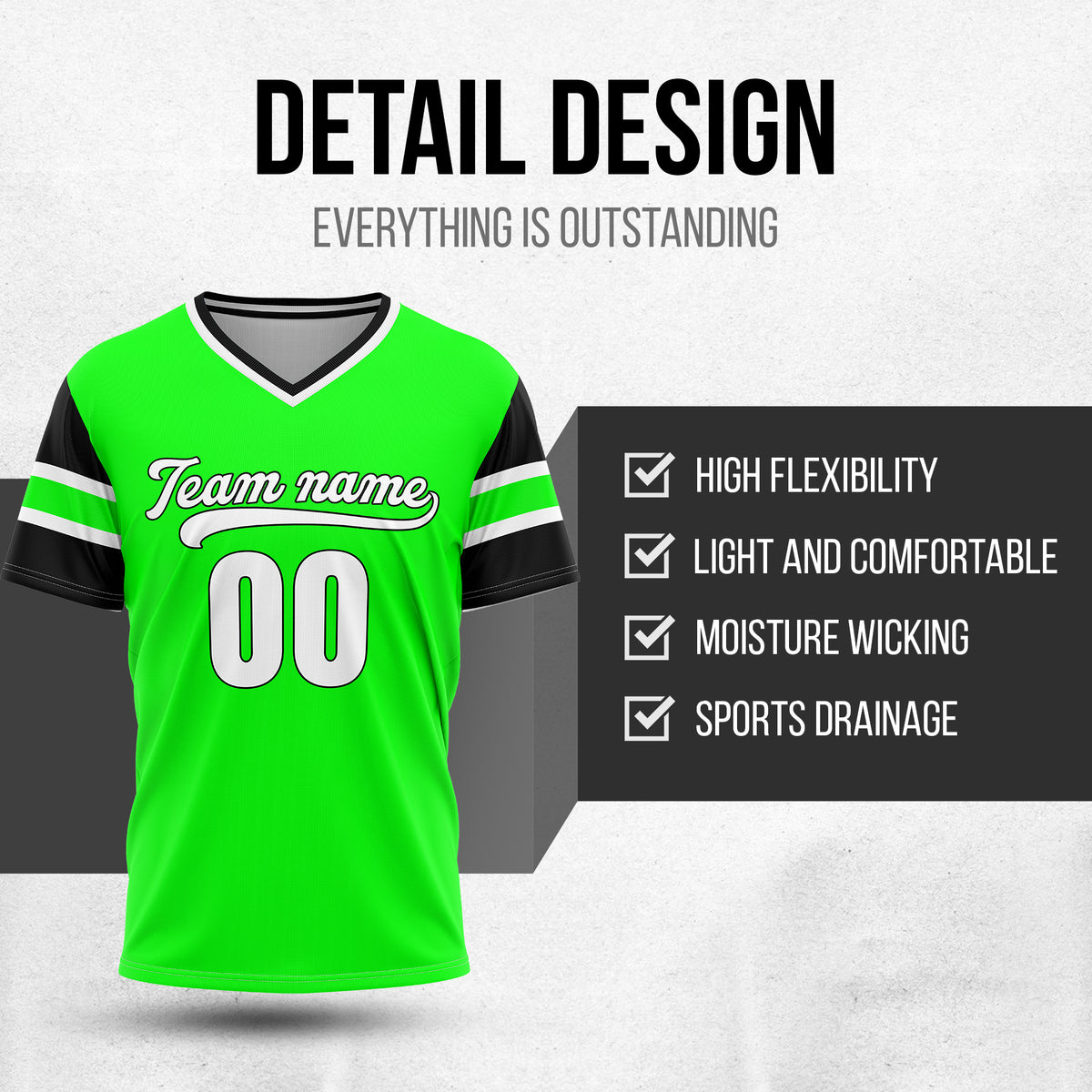Custom StormLine Green Pullover Baseball Sports Jersey Personalized Uniform with Name & Number