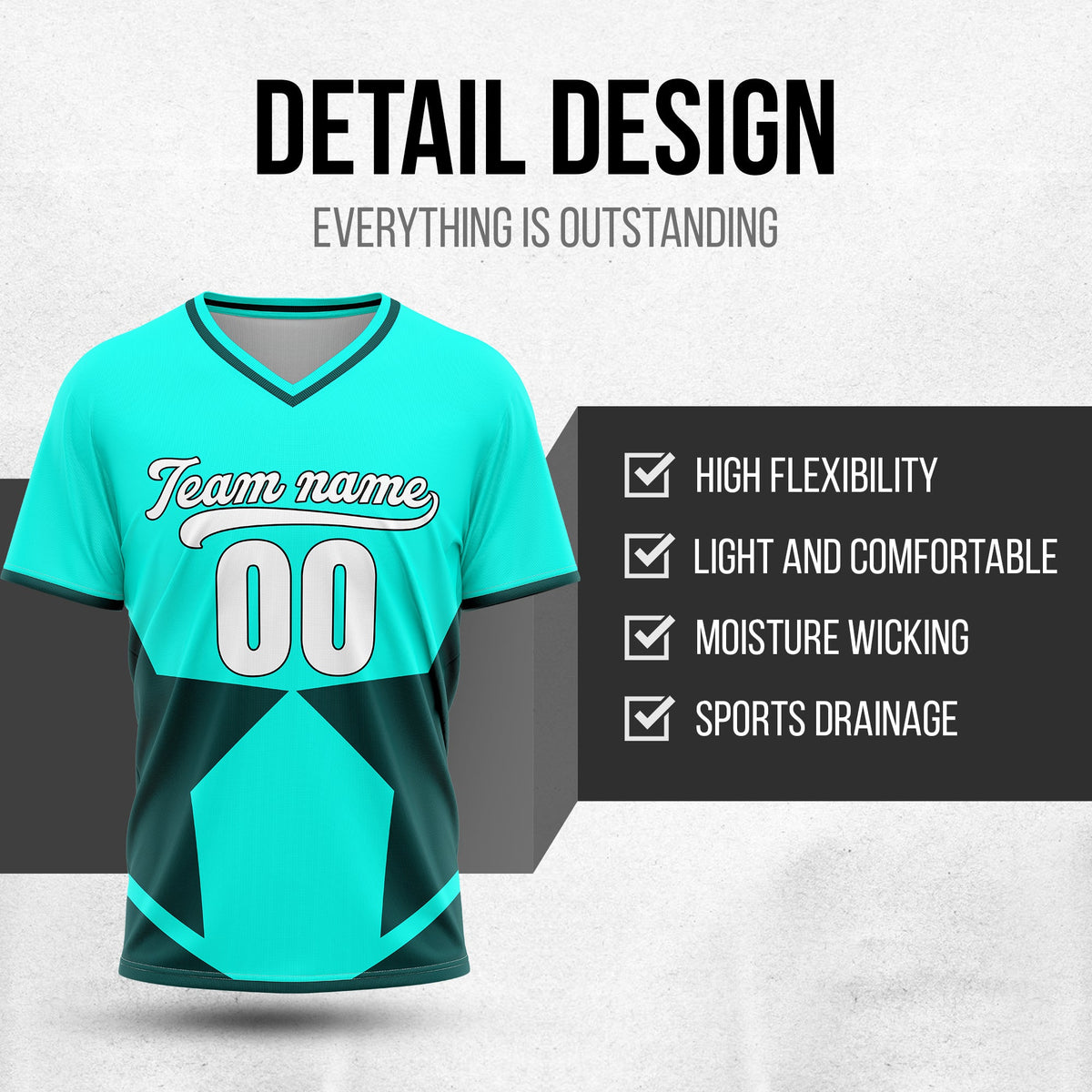 Custom NovaLine Aqua Pullover Baseball Sports Jersey Personalized Uniform with Name & Number