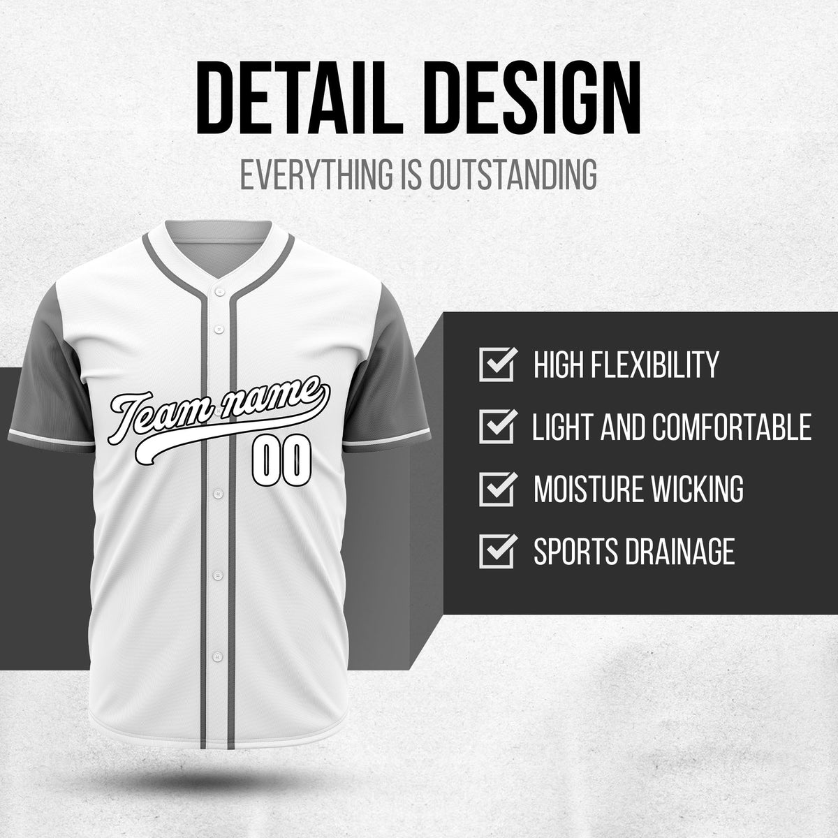 Custom Crimson White Raglan Style Baseball Sports Jersey Personalized Uniform with Name & Number