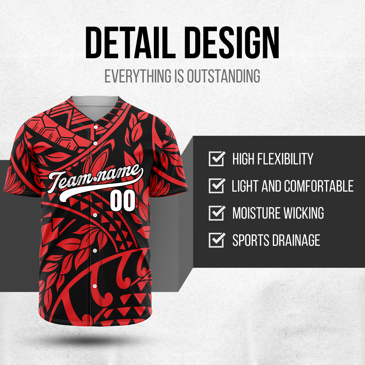 Custom Hawaii Storm Black Baseball Sports Jersey Personalized Uniform with Name & Number