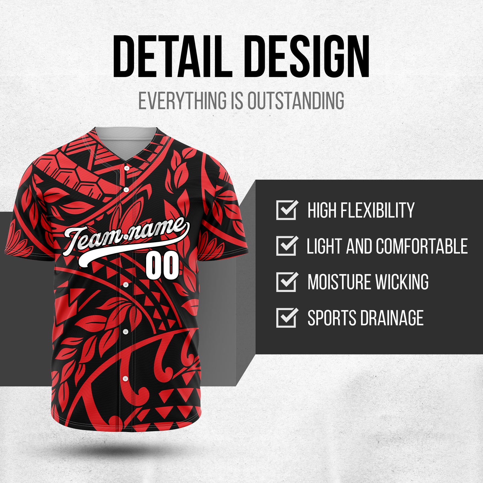 Custom Hawaii Storm Black Baseball Sports Jersey Personalized Uniform with Name & Number