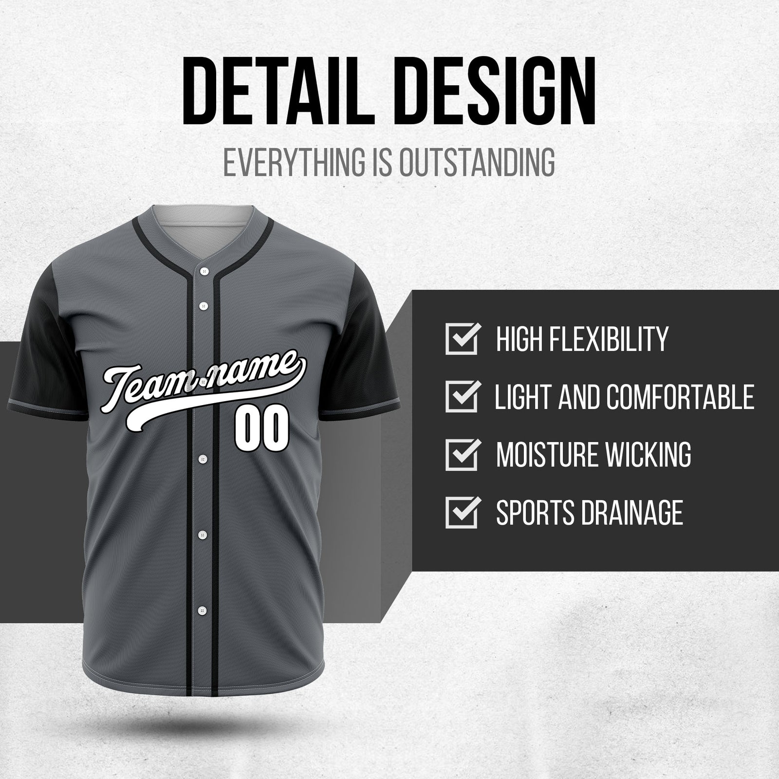 Custom Crimson Dark Grey Raglan Style Baseball Sports Jersey Personalized Uniform with Name & Number