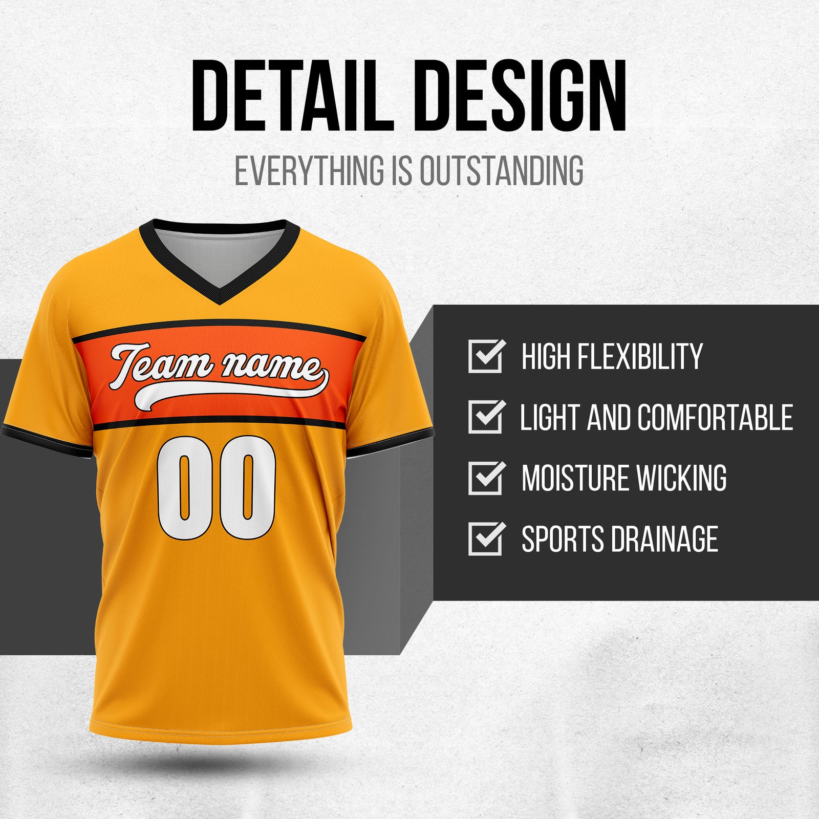 Custom ProEdge Orange Baseball Sports Jersey Personalized Uniform with Name & Number