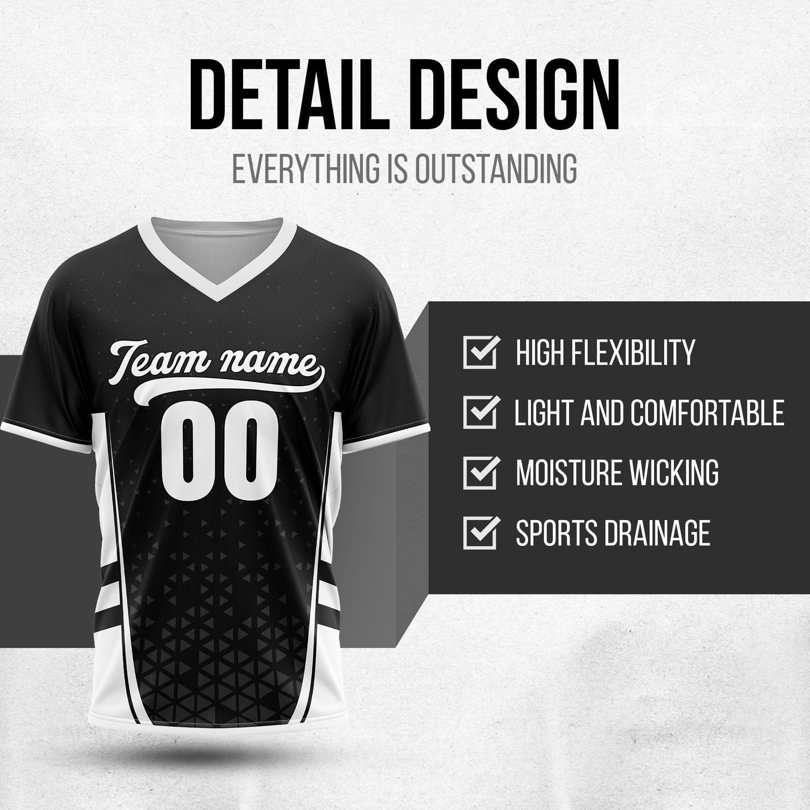Custom HexaFade Black Pullover Baseball Sports Jersey Personalized Uniform with Name & Number