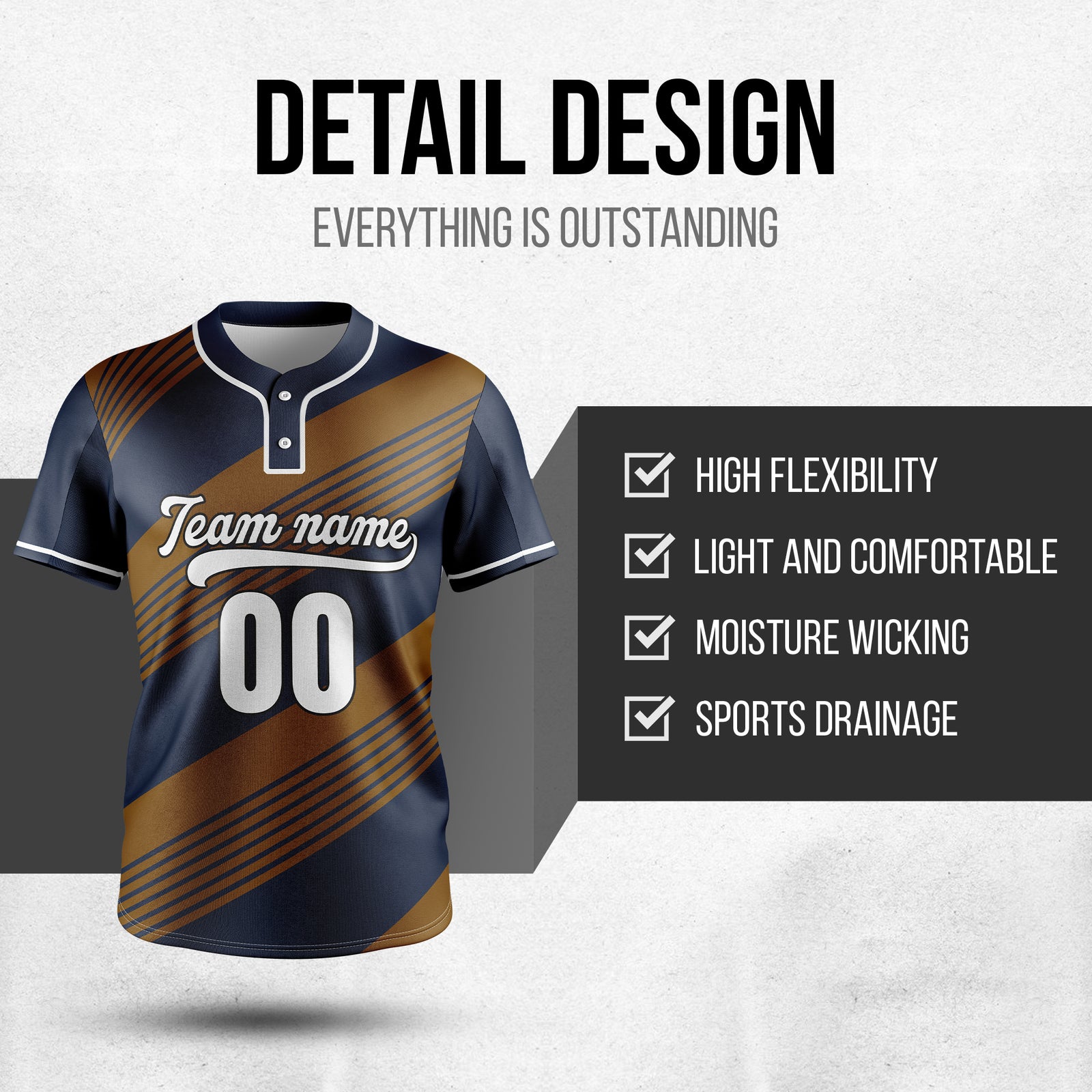 Custom Crossfire Navy  Baseball Sports Jersey Personalized Uniform with Name & Number