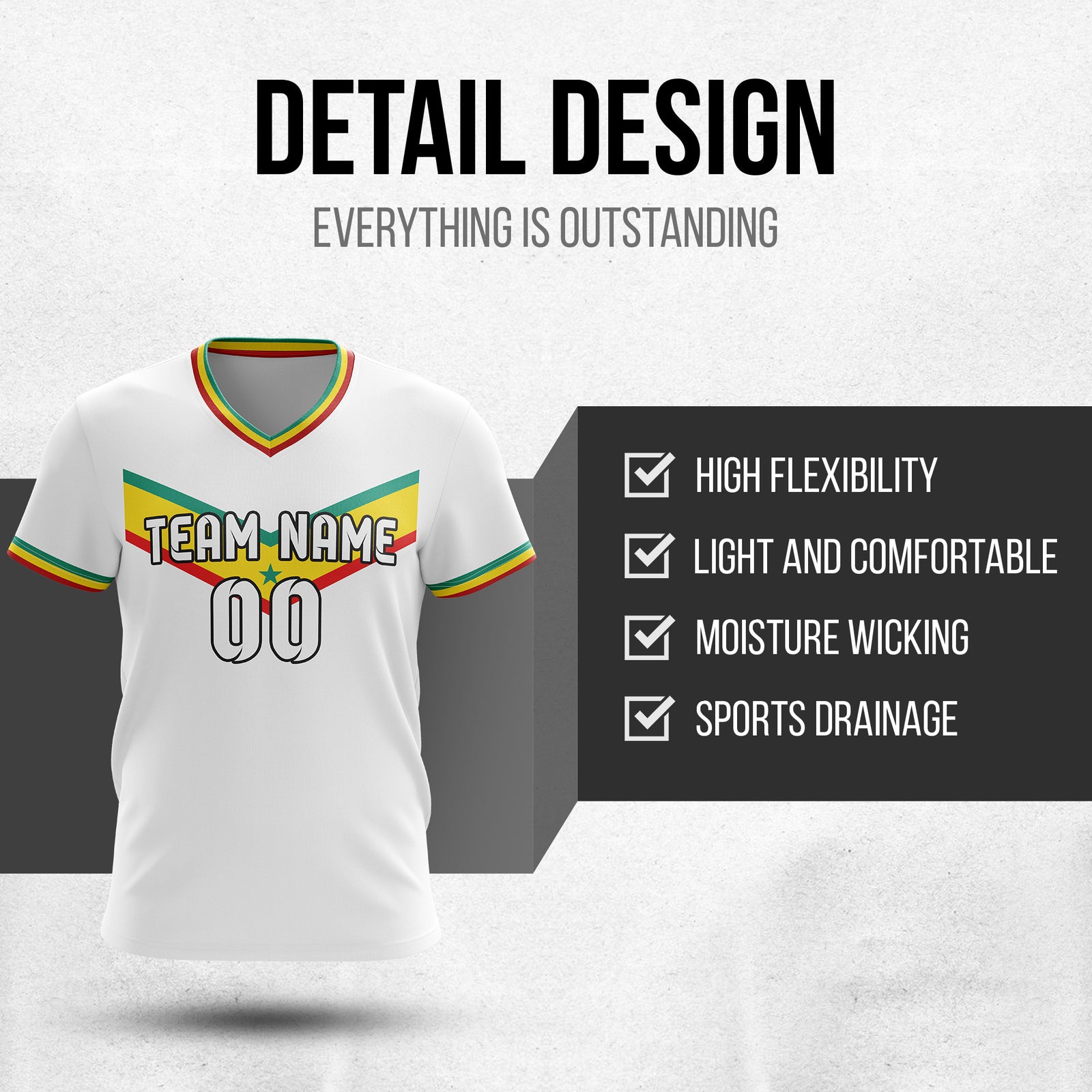 Custom SENEGAL Fan Jersey Personalized with Name & Number