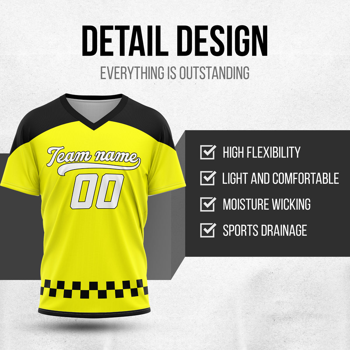 Custom Darkvolt Yellow Pullover Baseball Sports Jersey Personalized Uniform with Name & Number