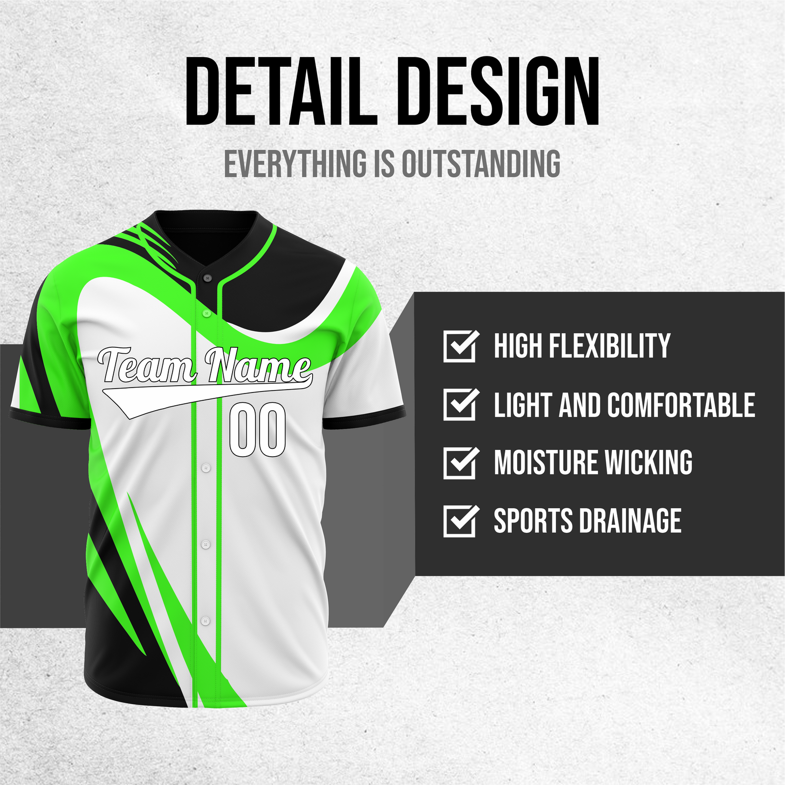 Custom Heritage Flow Baseball White Sports Jersey Personalized Uniform with Name & Number