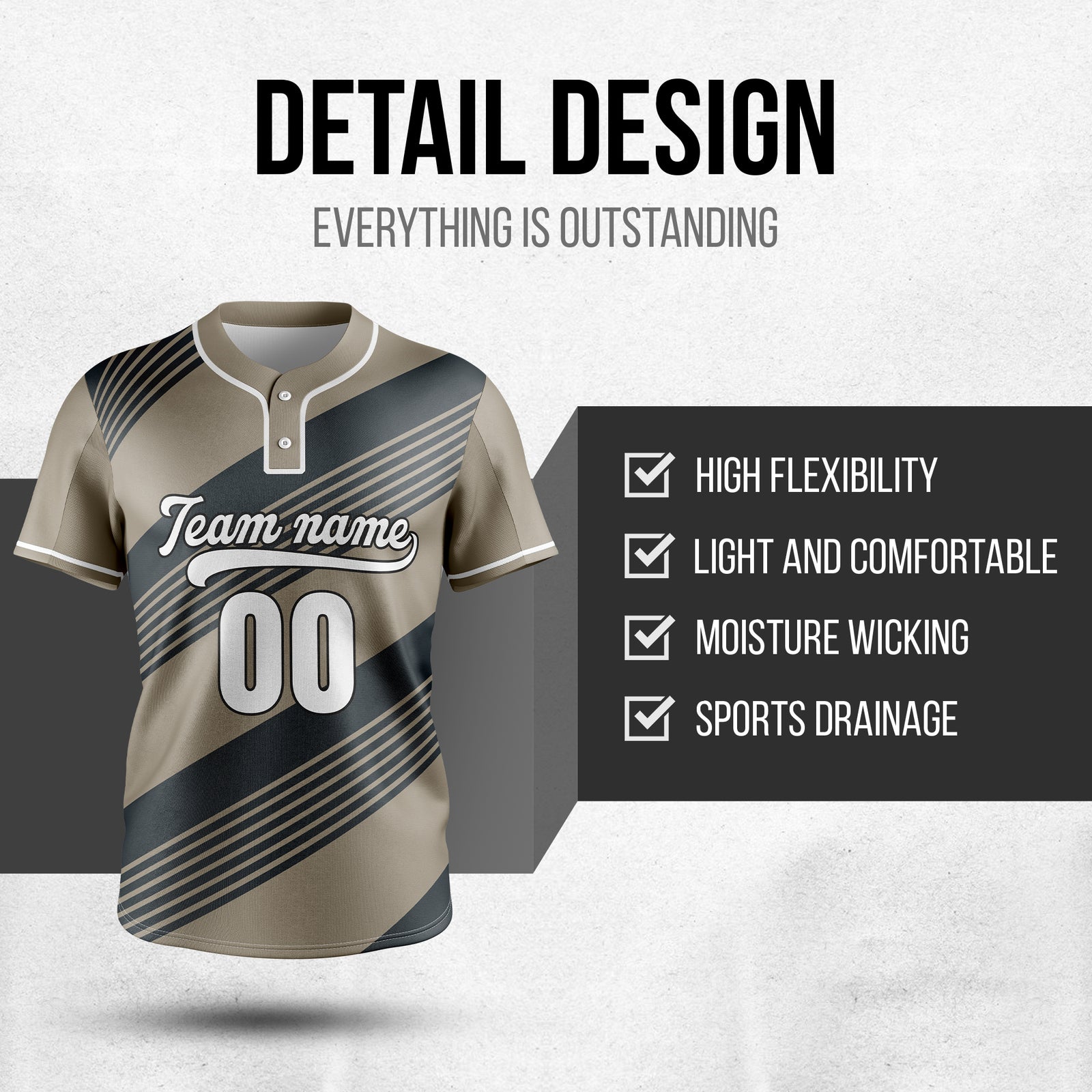 Custom Crossfire Grey Baseball Sports Jersey Personalized Uniform with Name & Number
