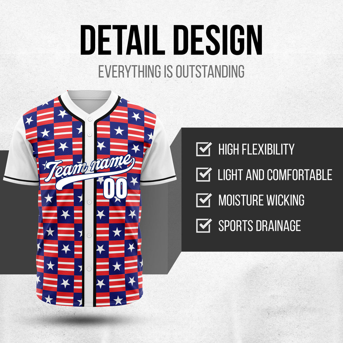Custom Liberty Baseball Sports Jersey Personalized Uniform with Name & Number