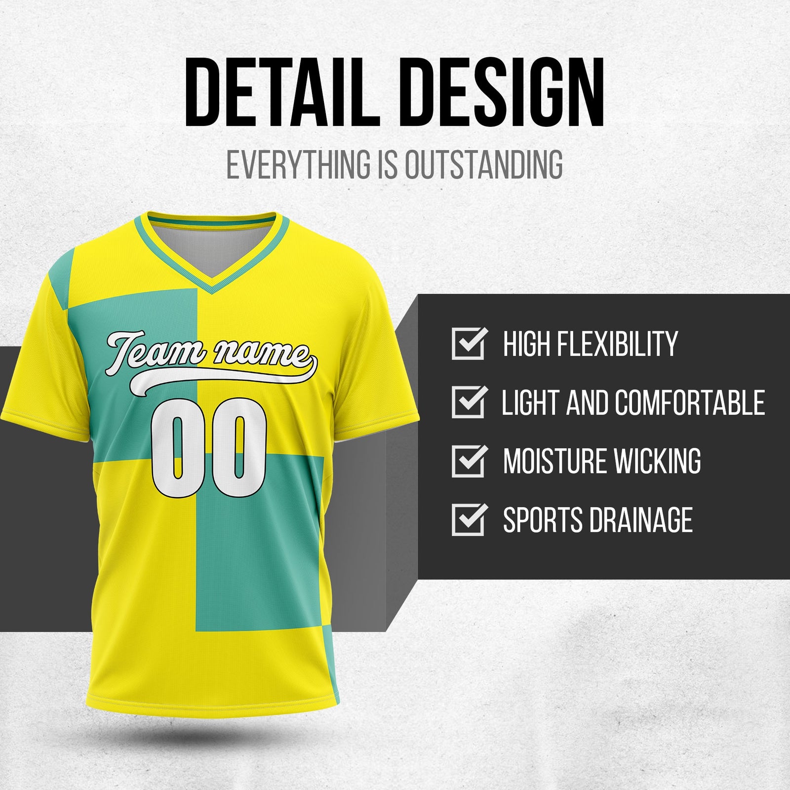 Custom Pulseline Color Block Baseball Yellow Sports Jersey Personalized Uniform with Name & Number