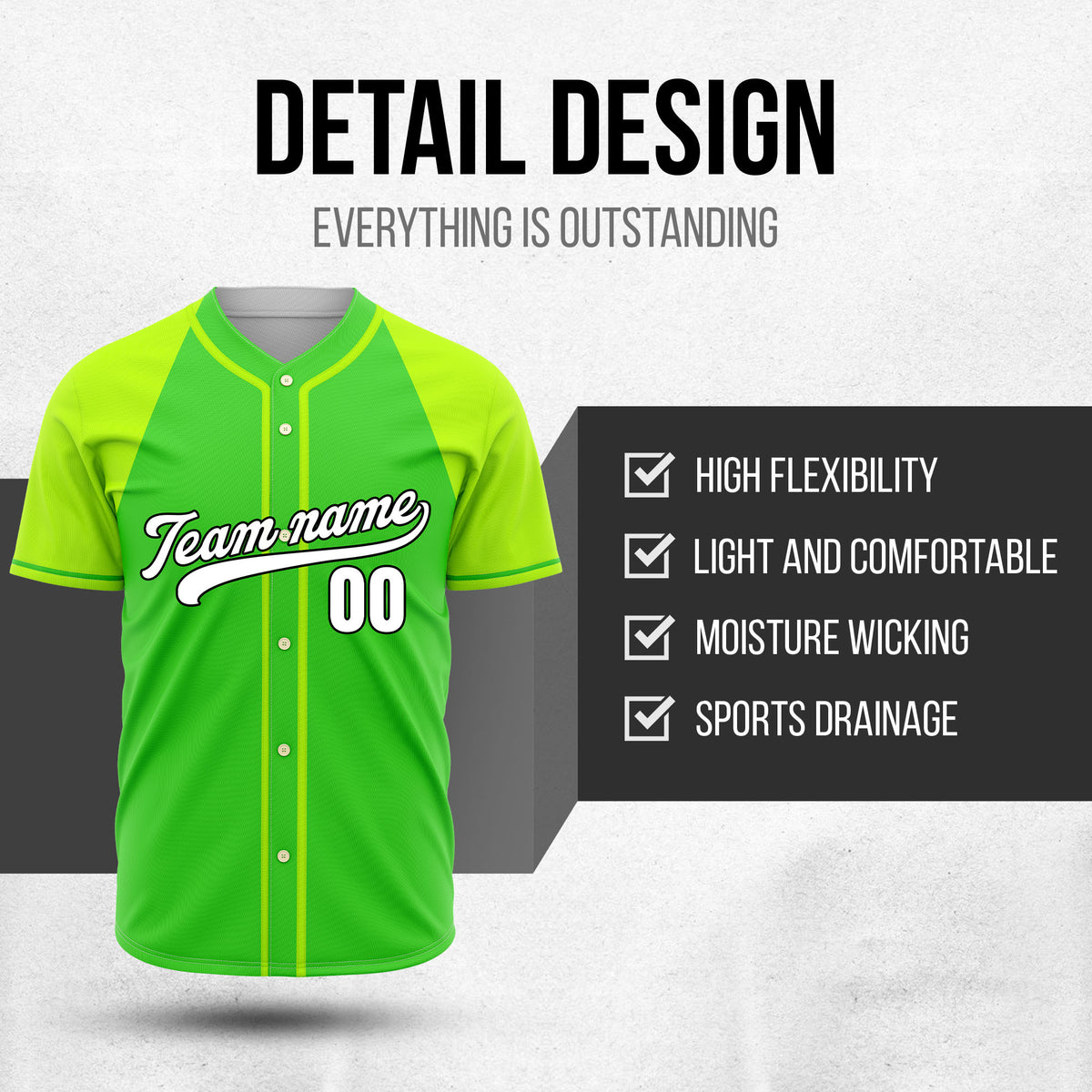 Custom Desert Blaze Neon Green Raglan Style Baseball Sports Jersey Personalized Uniform with Name & Number