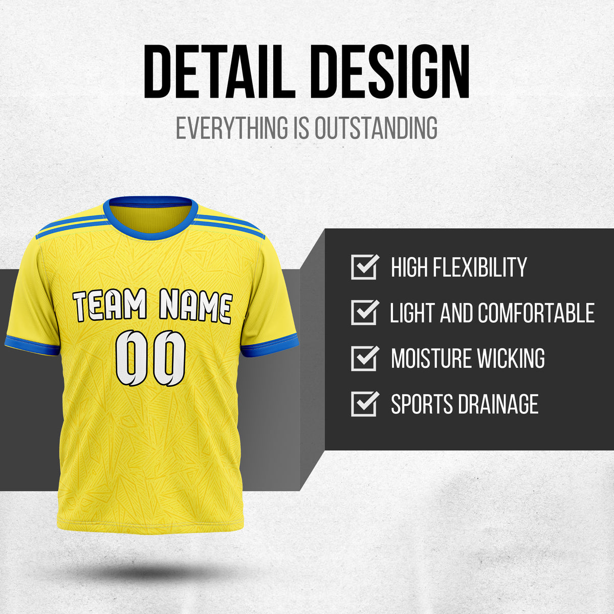 Custom UKRAINE Fan Jersey Personalized with Name & Number