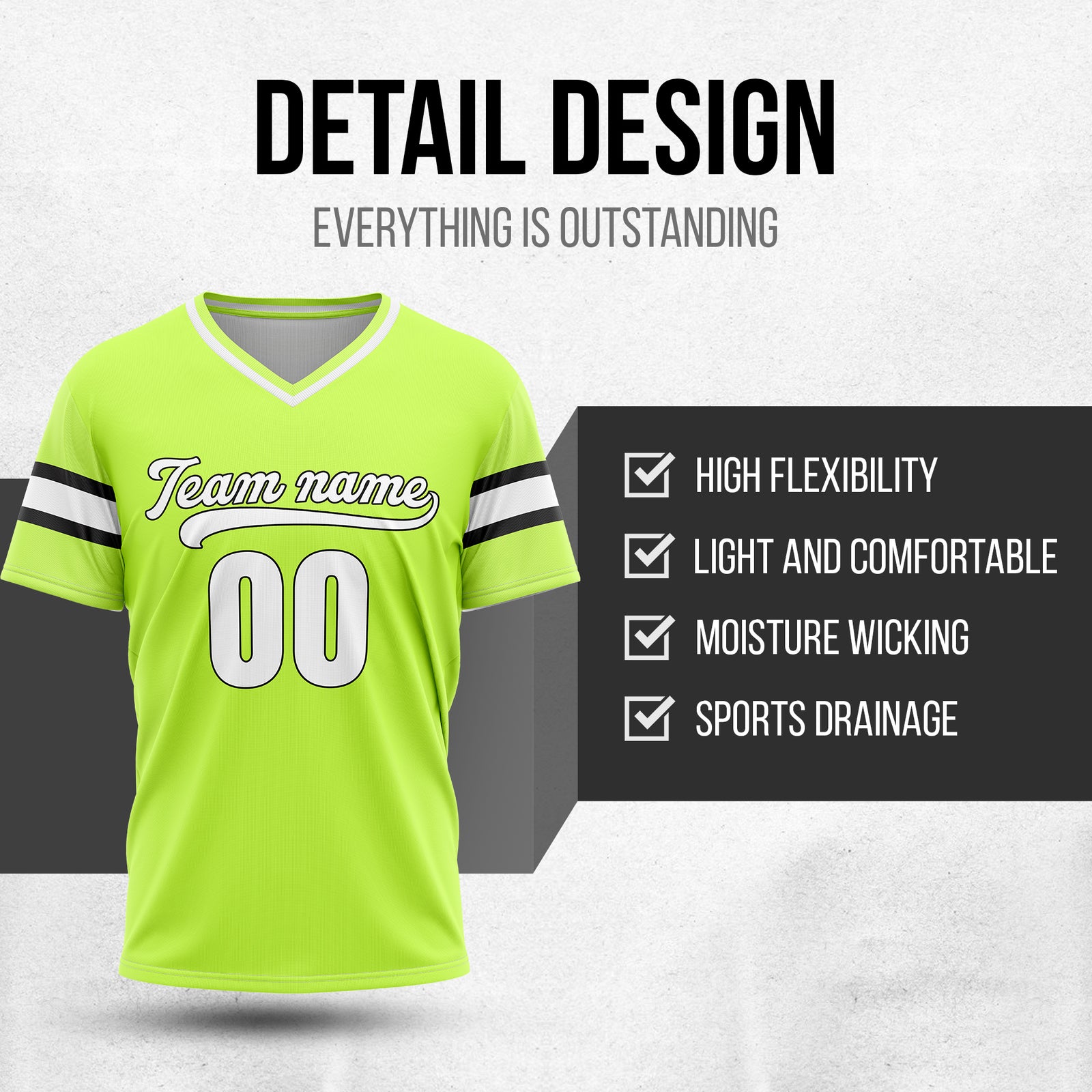 Custom StormLine Neon Green Pullover Baseball Sports Jersey Personalized Uniform with Name & Number