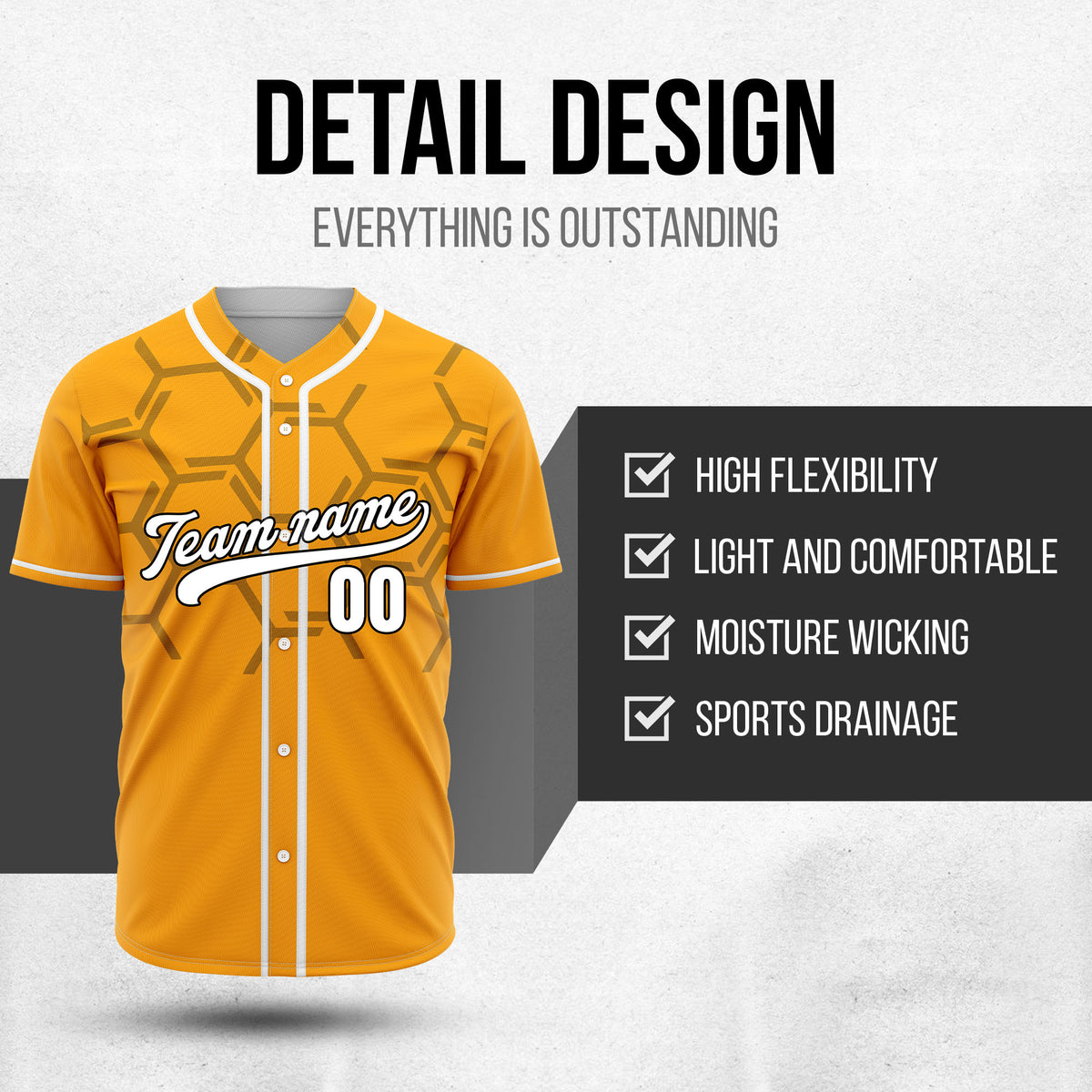 Custom Sting Force Orange Baseball Sports Jersey Personalized Uniform with Name & Number