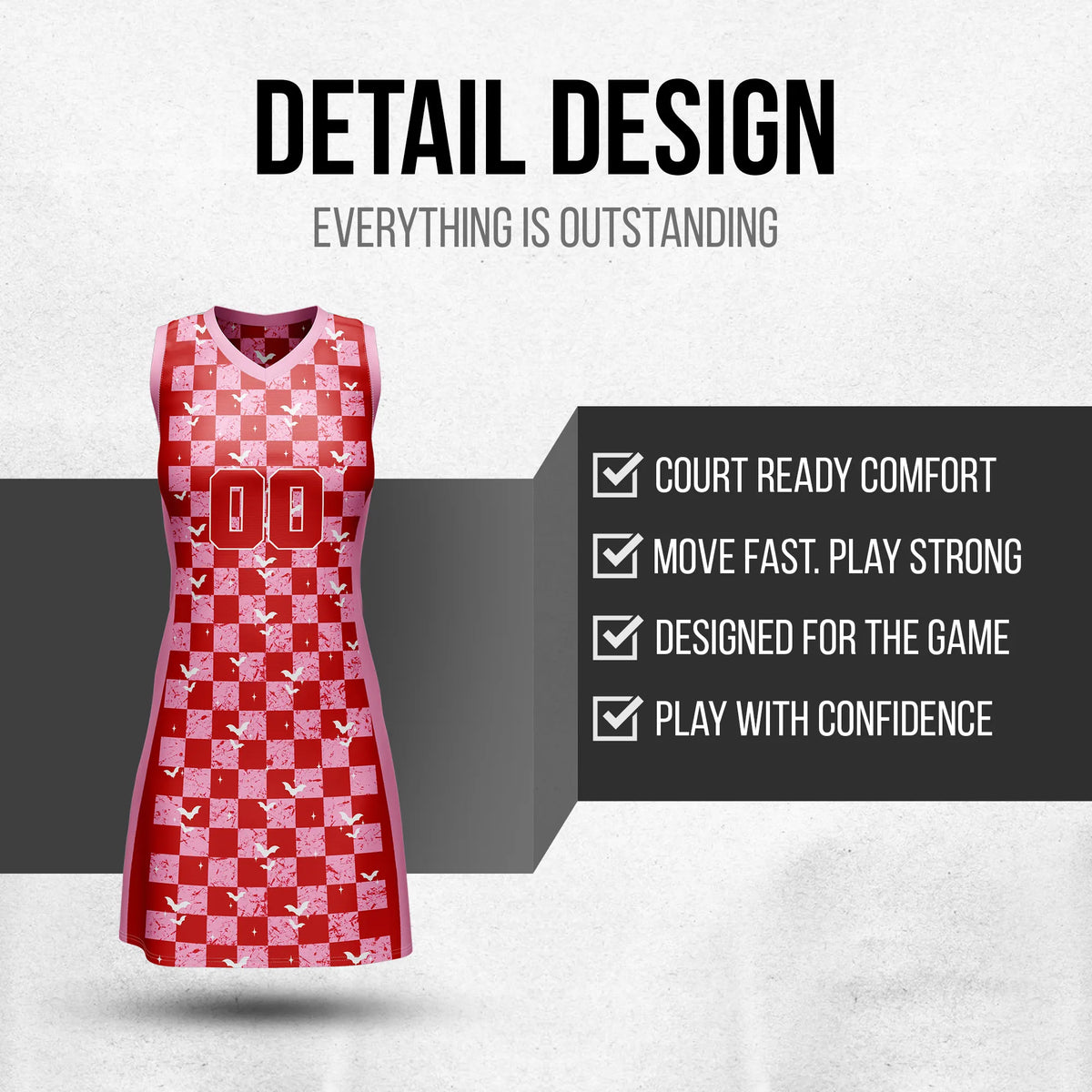 Custom Halloween Netball Jersey D3 Personalized Uniform with Name & Number