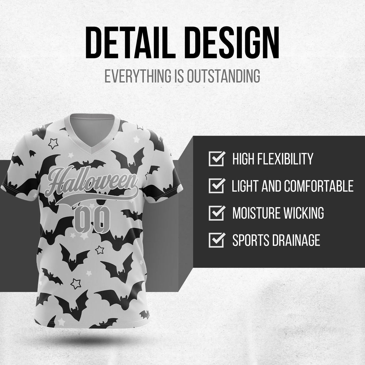 Custom Halloween Soccer Jersey D1 Personalized Uniform with Name & Number