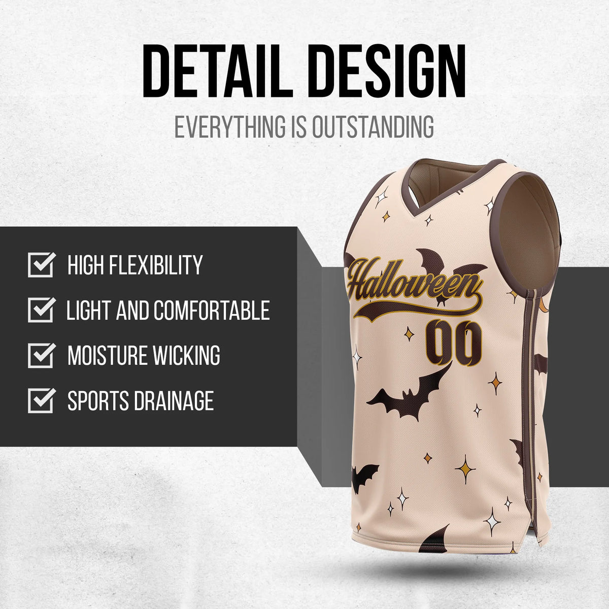 Custom Basketball Batbeam Sports Jersey Personalized Uniform with Name & Number