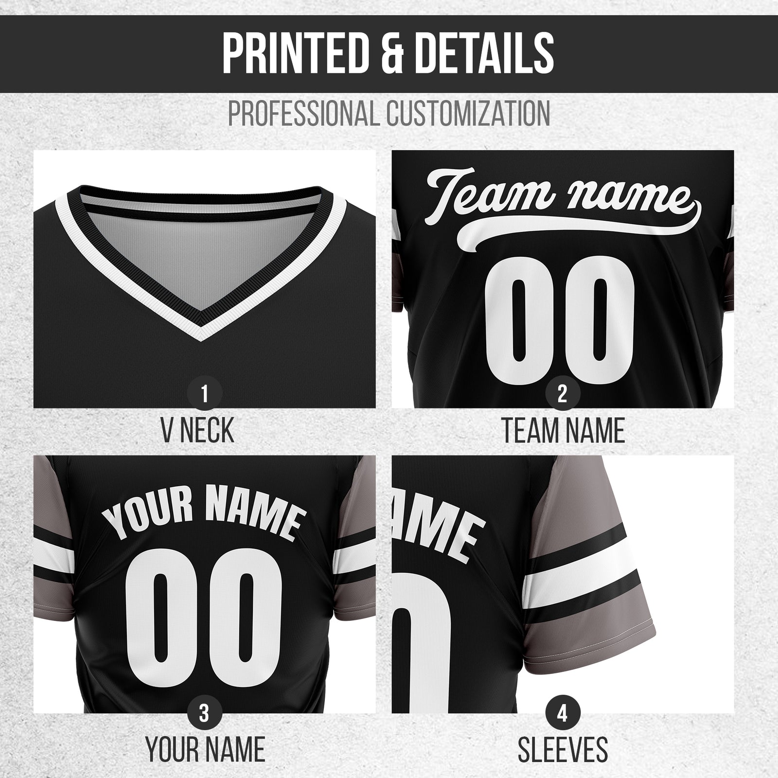 Custom StormLine Black Pullover Baseball Sports Jersey Personalized Uniform with Name & Number