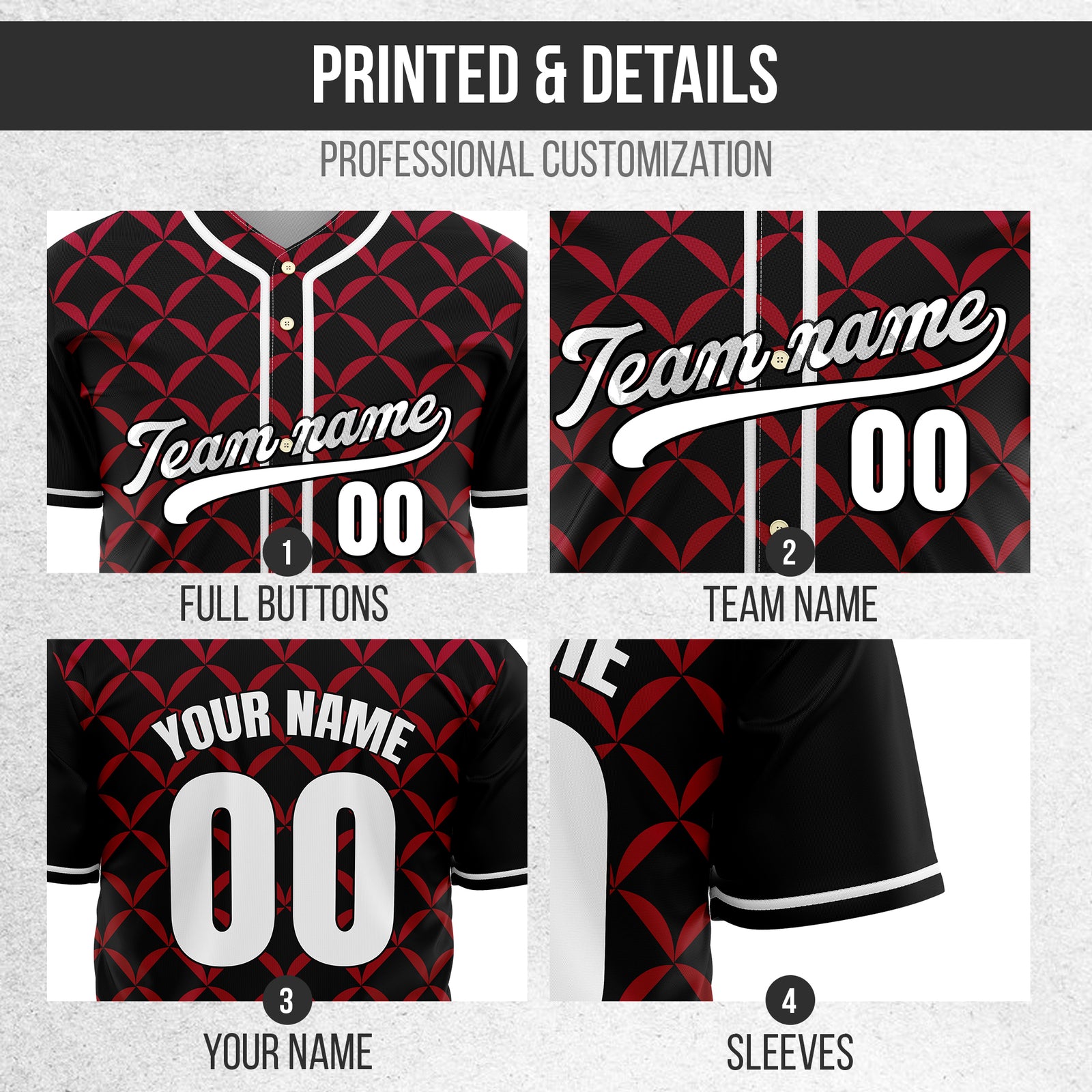 Custom Vertex Vibe Black Baseball Sports Jersey Personalized Uniform with Name & Number