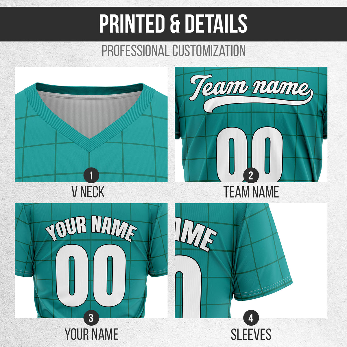 Custom Storm Matrix Teal Baseball Sports Jersey Personalized Uniform with Name & Number