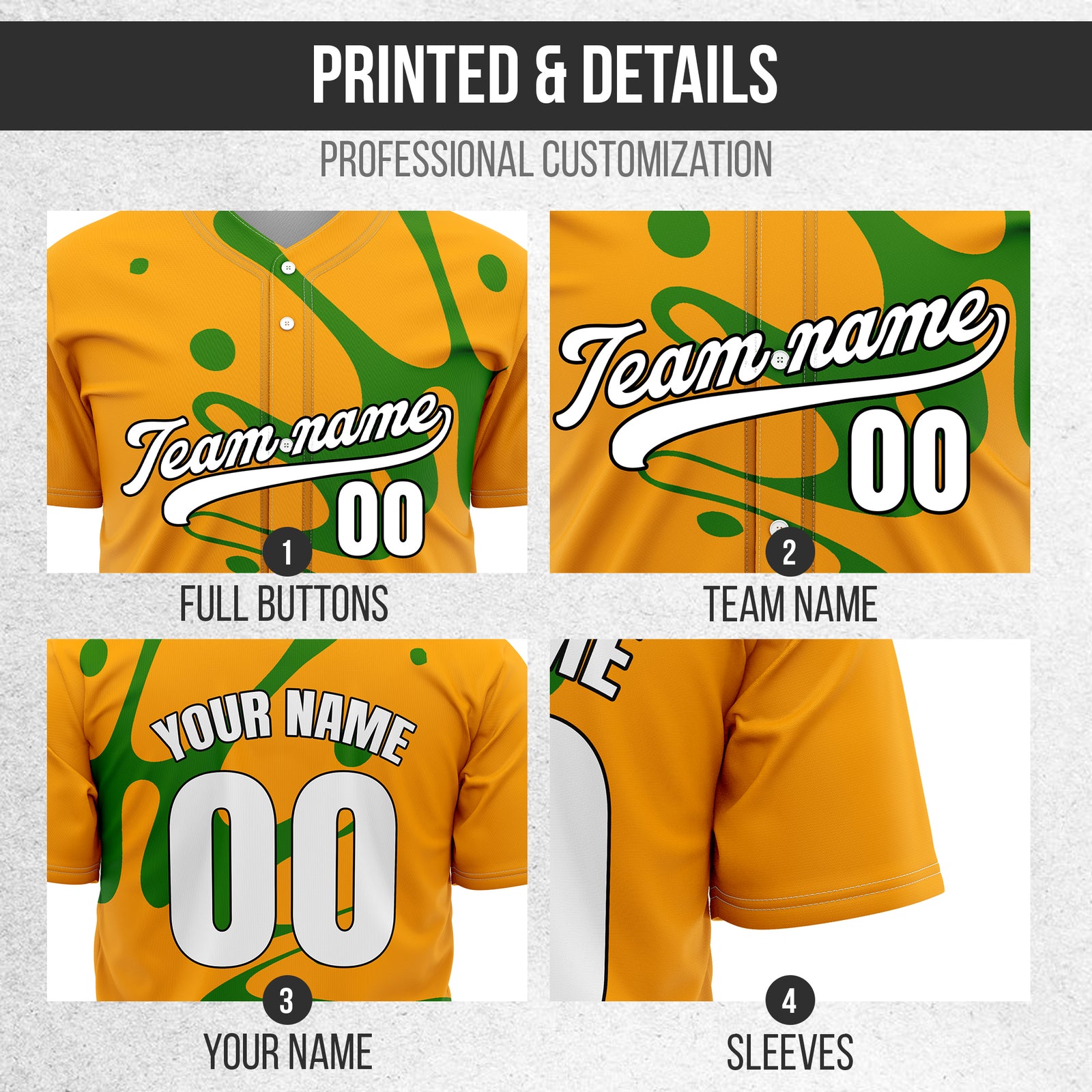 Custom Ink Surge Orange Sports Jersey Personalized Uniform with Name & Number