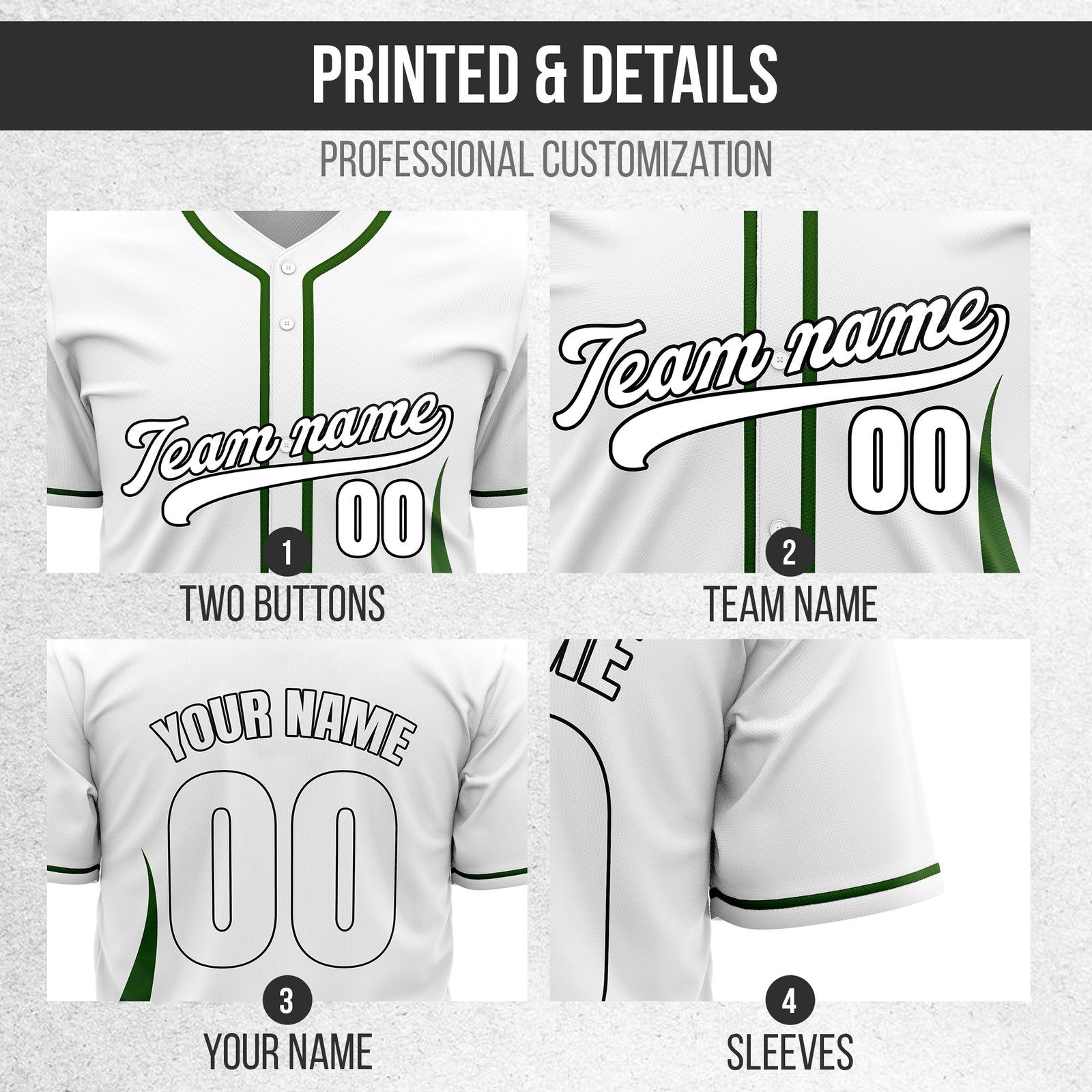 Custom Fire Pulse White Baseball Sports Jersey Personalized Uniform with Name & Number