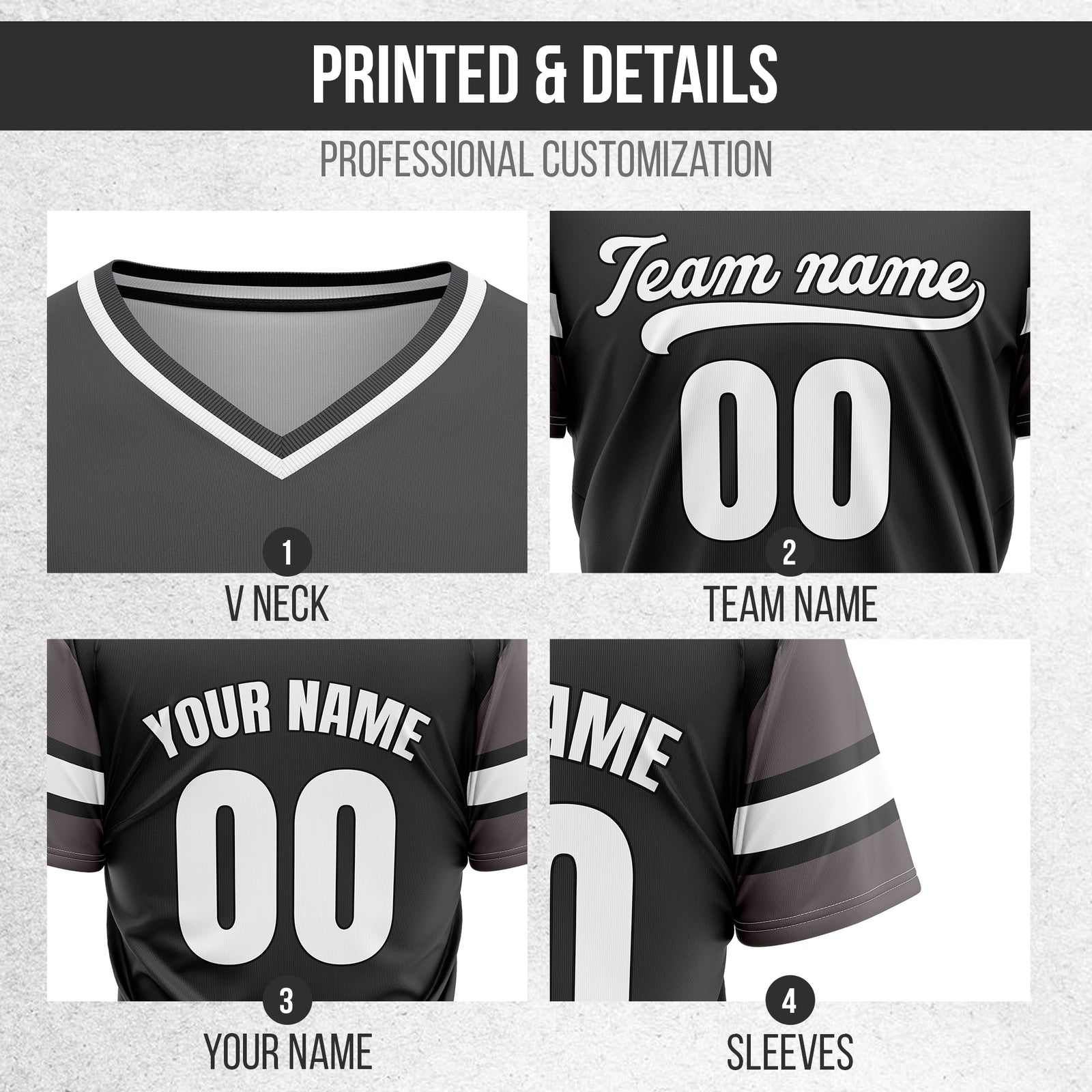 Custom StormLine Dark Grey Pullover Baseball Sports Jersey Personalized Uniform with Name & Number