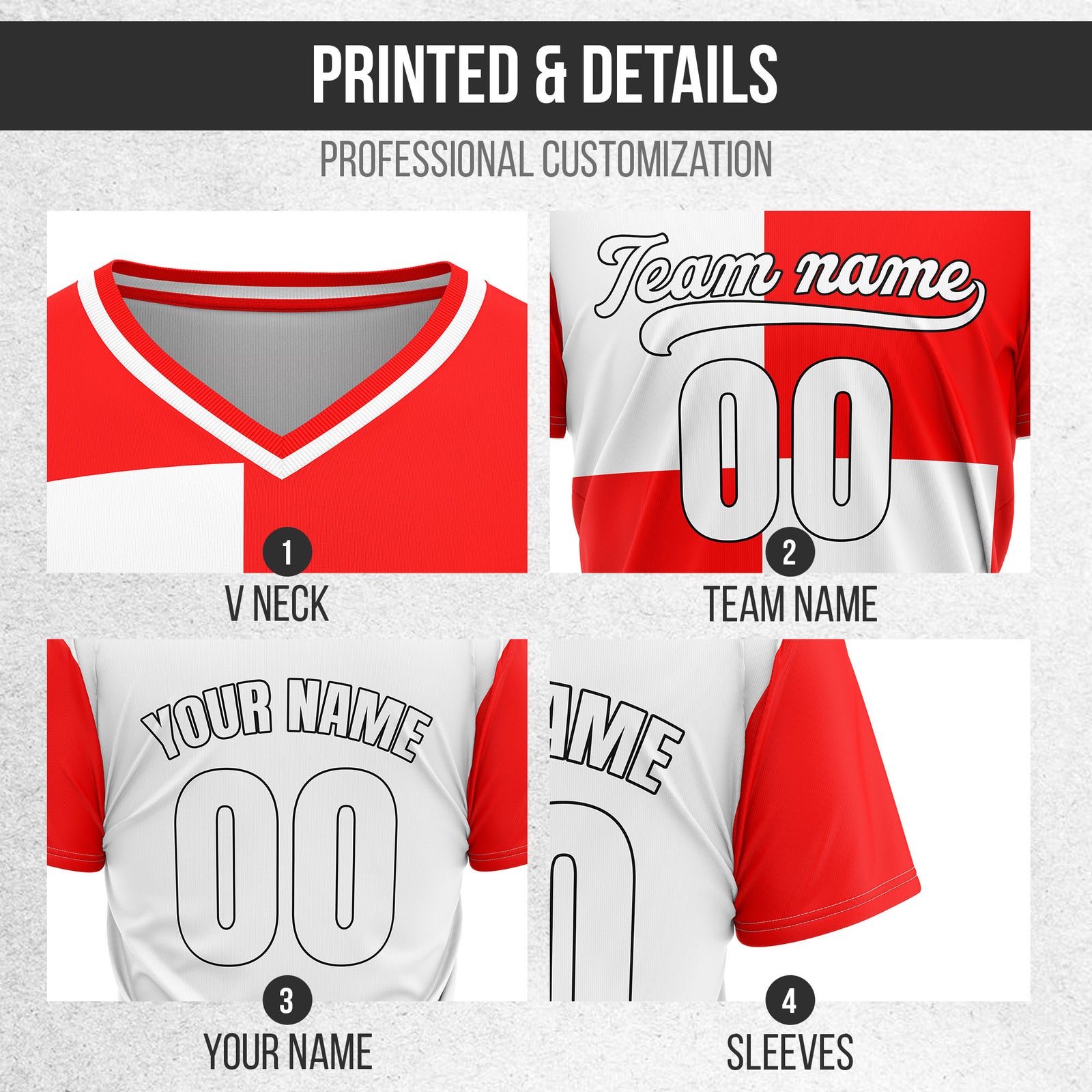 Custom Apex Colorblock Red Baseball Sports Jersey Personalized Uniform with Name & Number