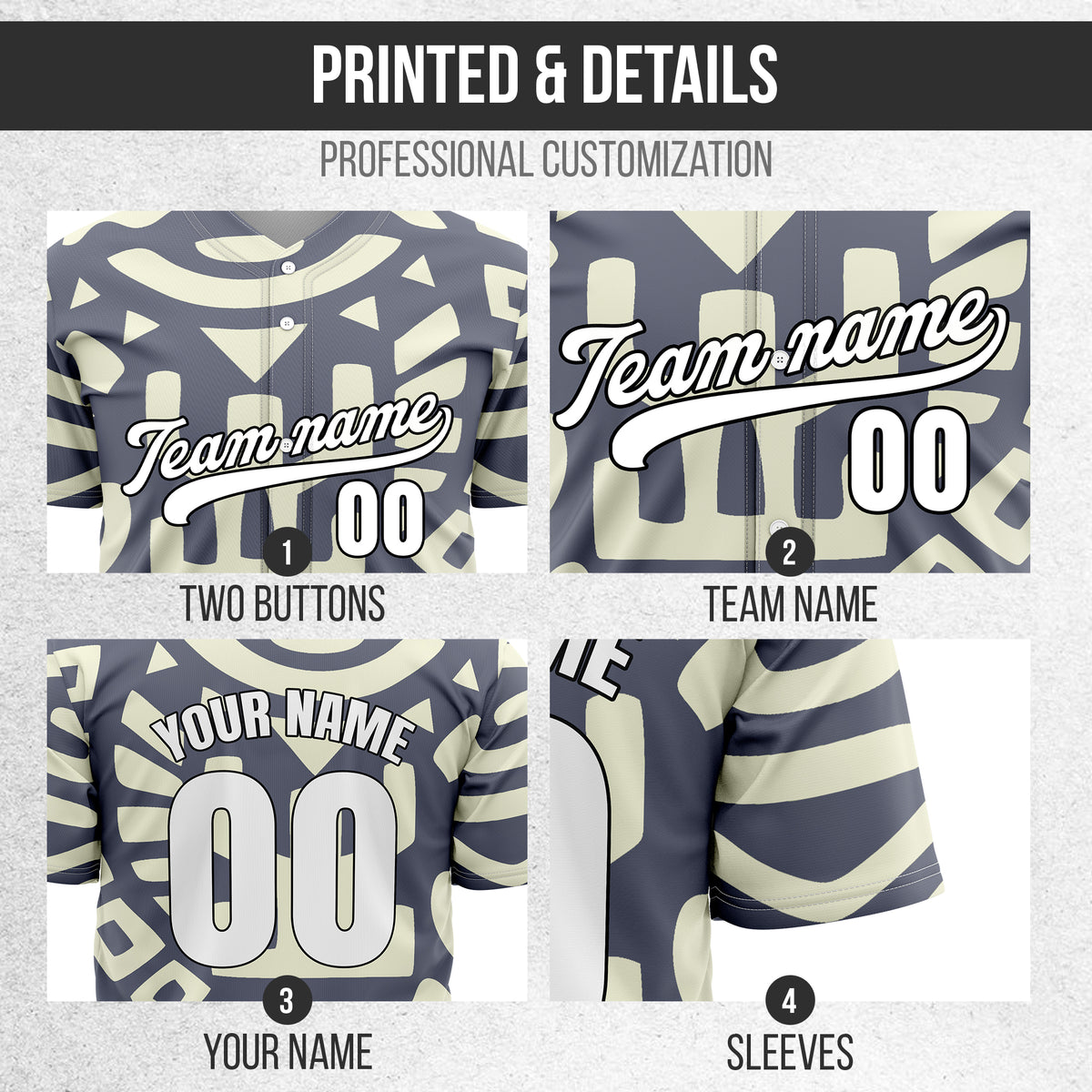 Custom Hawaii Hustle Dark Grey Baseball Sports Jersey Personalized Uniform with Name & Number