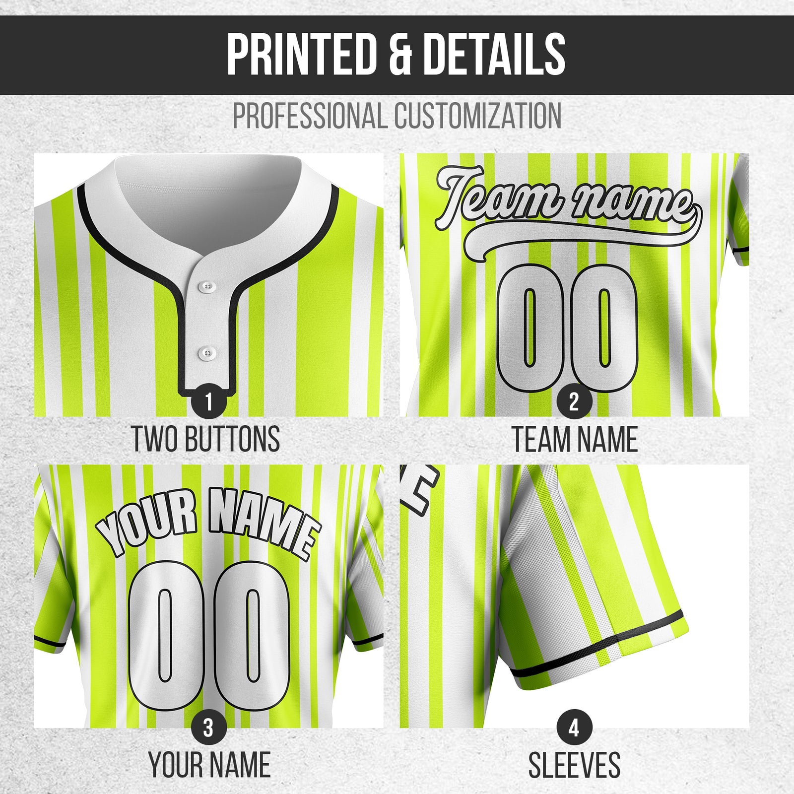Custom Stripe Fusion White Baseball Sports Jersey Personalized Uniform with Name & Number