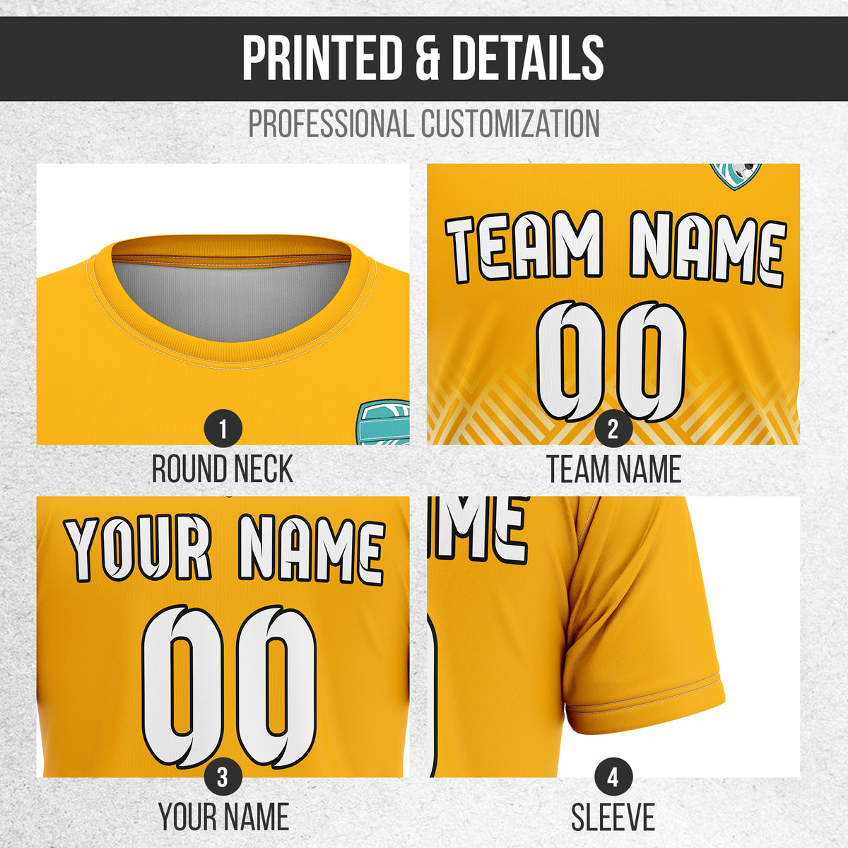 Custom Shadow Line R Side Pattern Soccer Orange Sport Tops Jersey