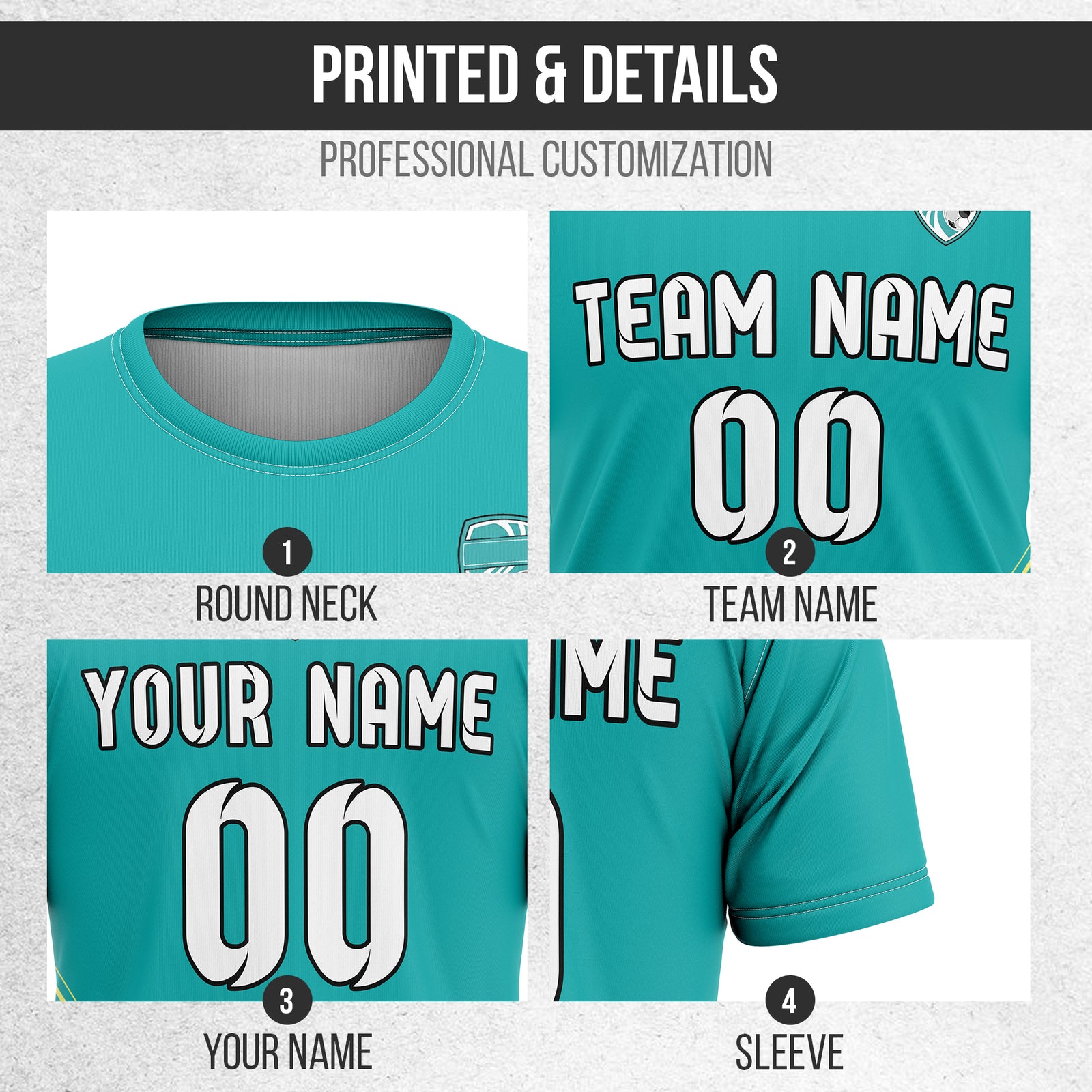 Custom WaveLine Stripe Teal Soccer sport Tops Jersey