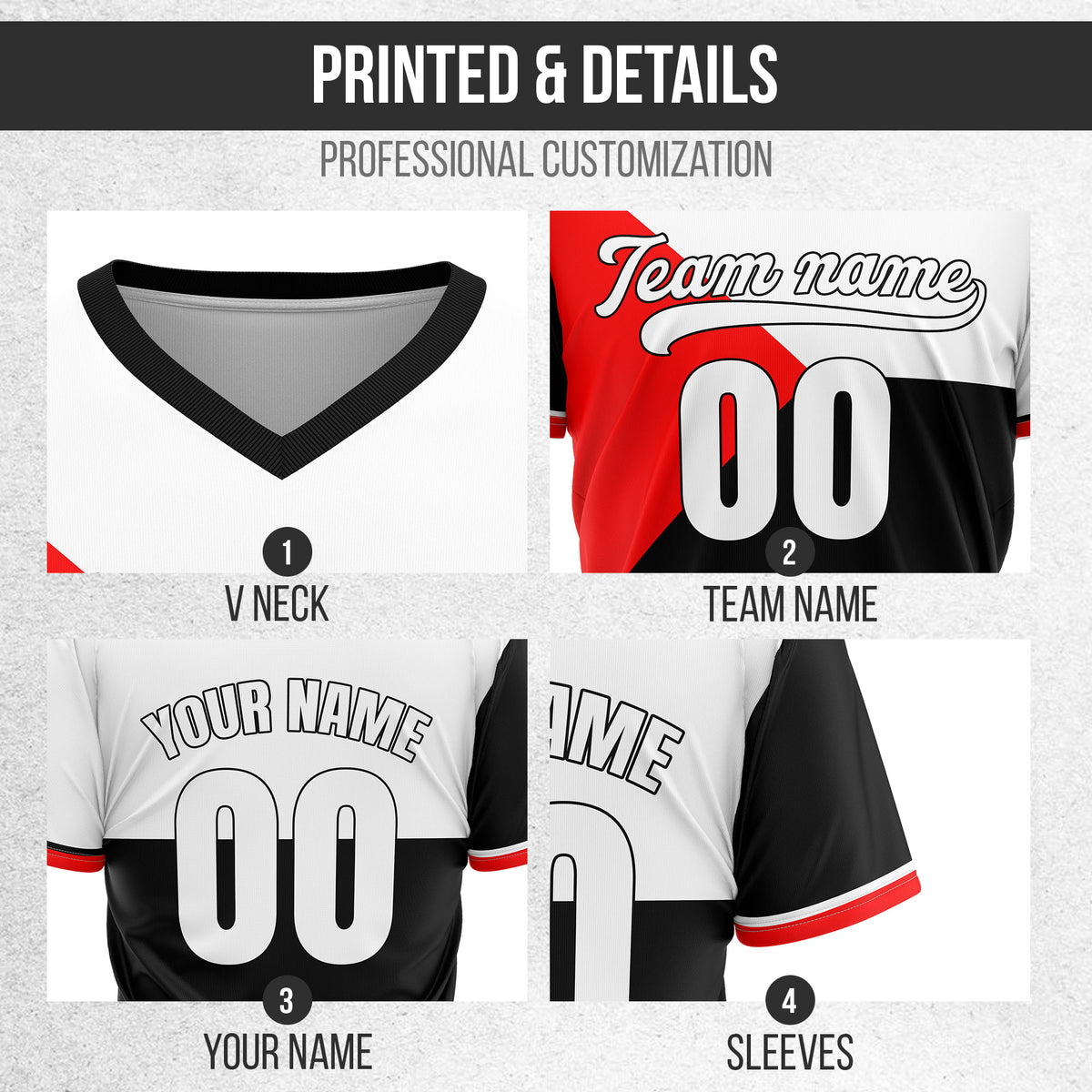 Custom FlexCore Black Baseball Sports Jersey Personalized Uniform with Name & Number