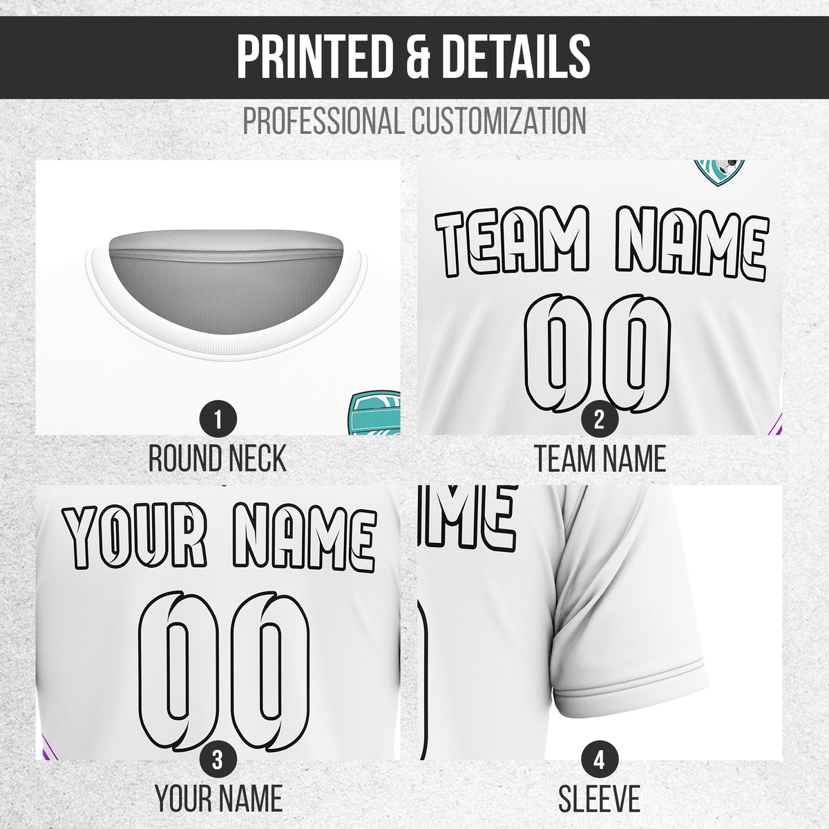 Custom WaveLine Stripe White Soccer sport Tops Jersey