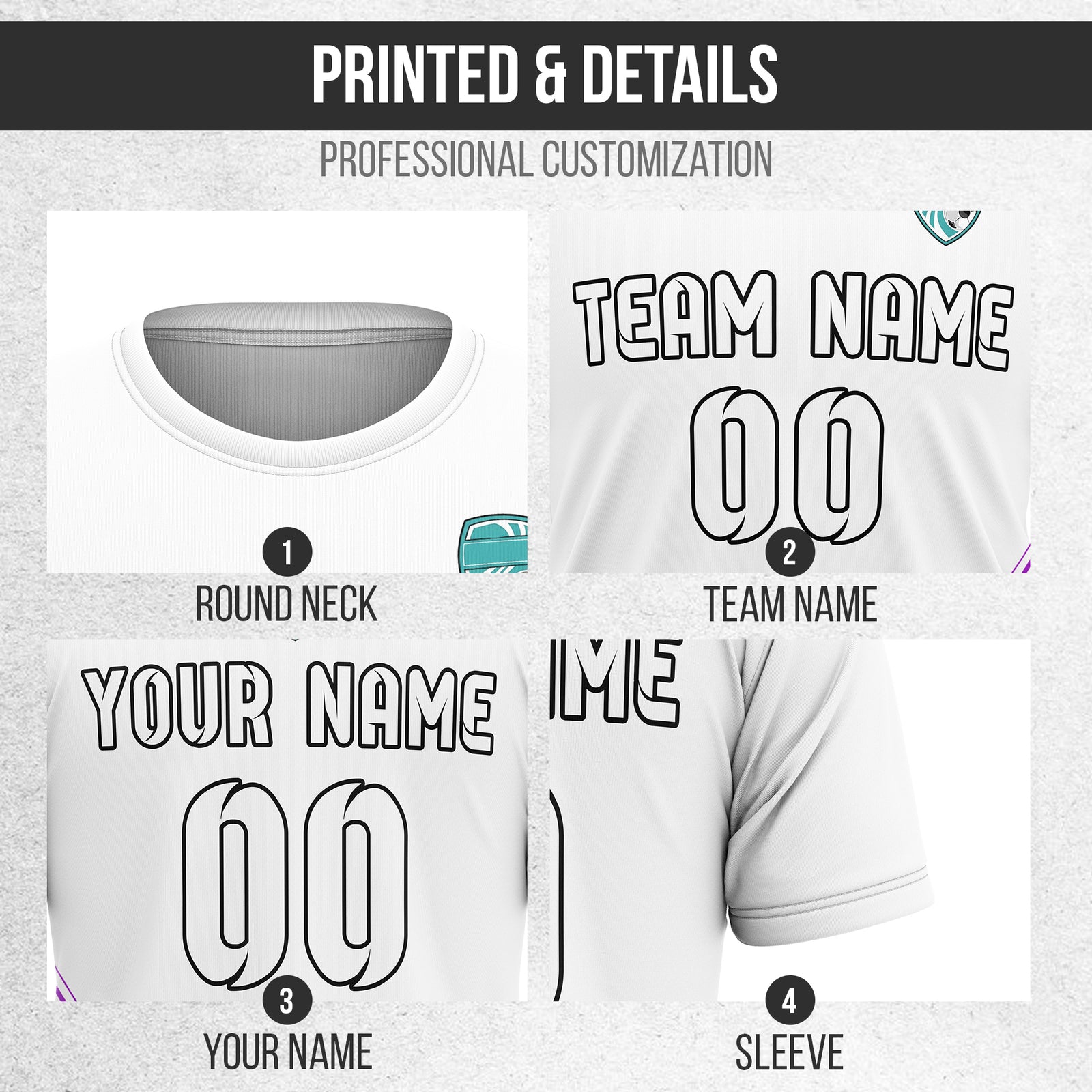 Custom WaveLine Stripe White Soccer sport Tops Jersey