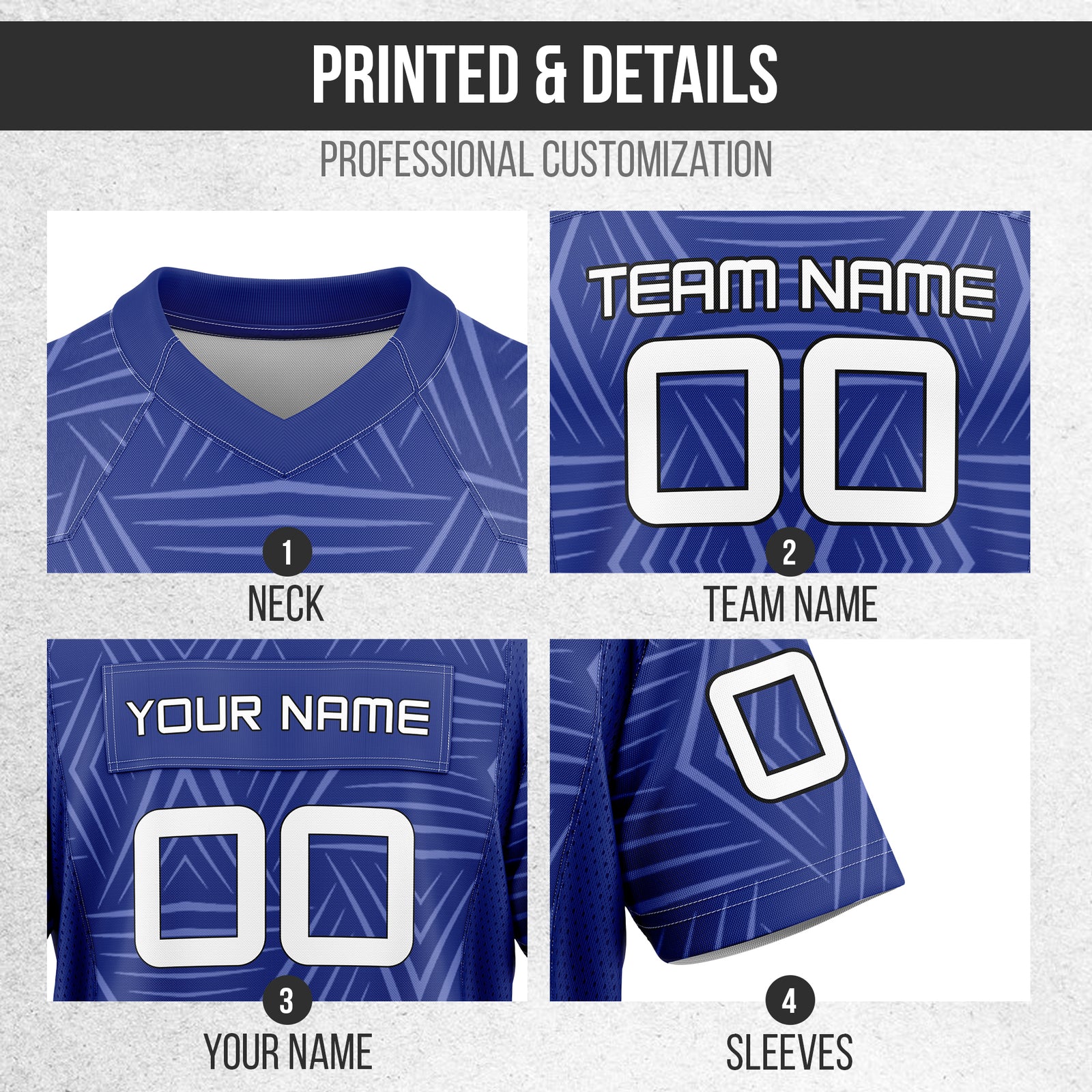 Custom Elite Navy Graffiti Line Mesh Authentic Football Jersey