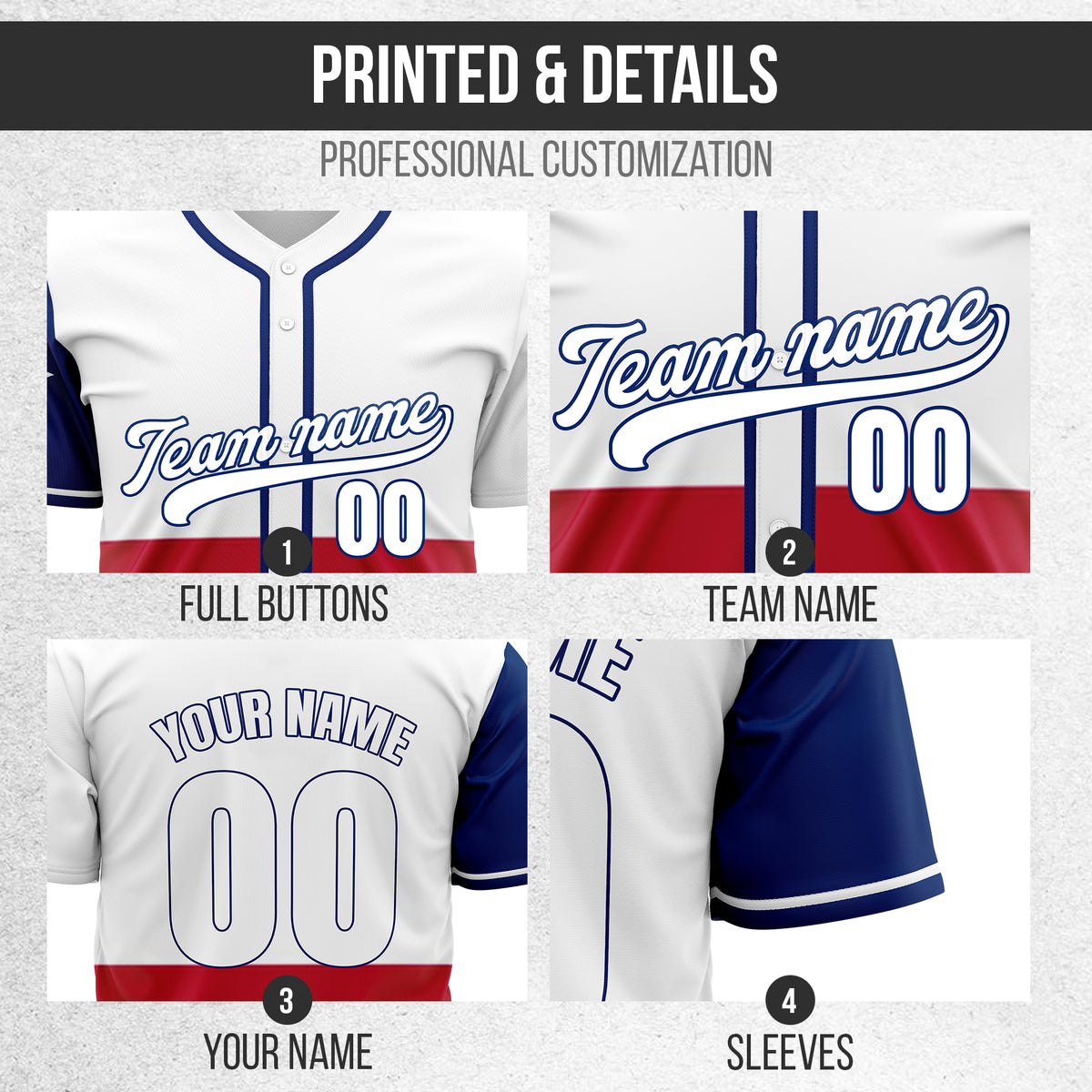 Custom Texas Flag Baseball White Sports Jersey Personalized Uniform with Name & Number