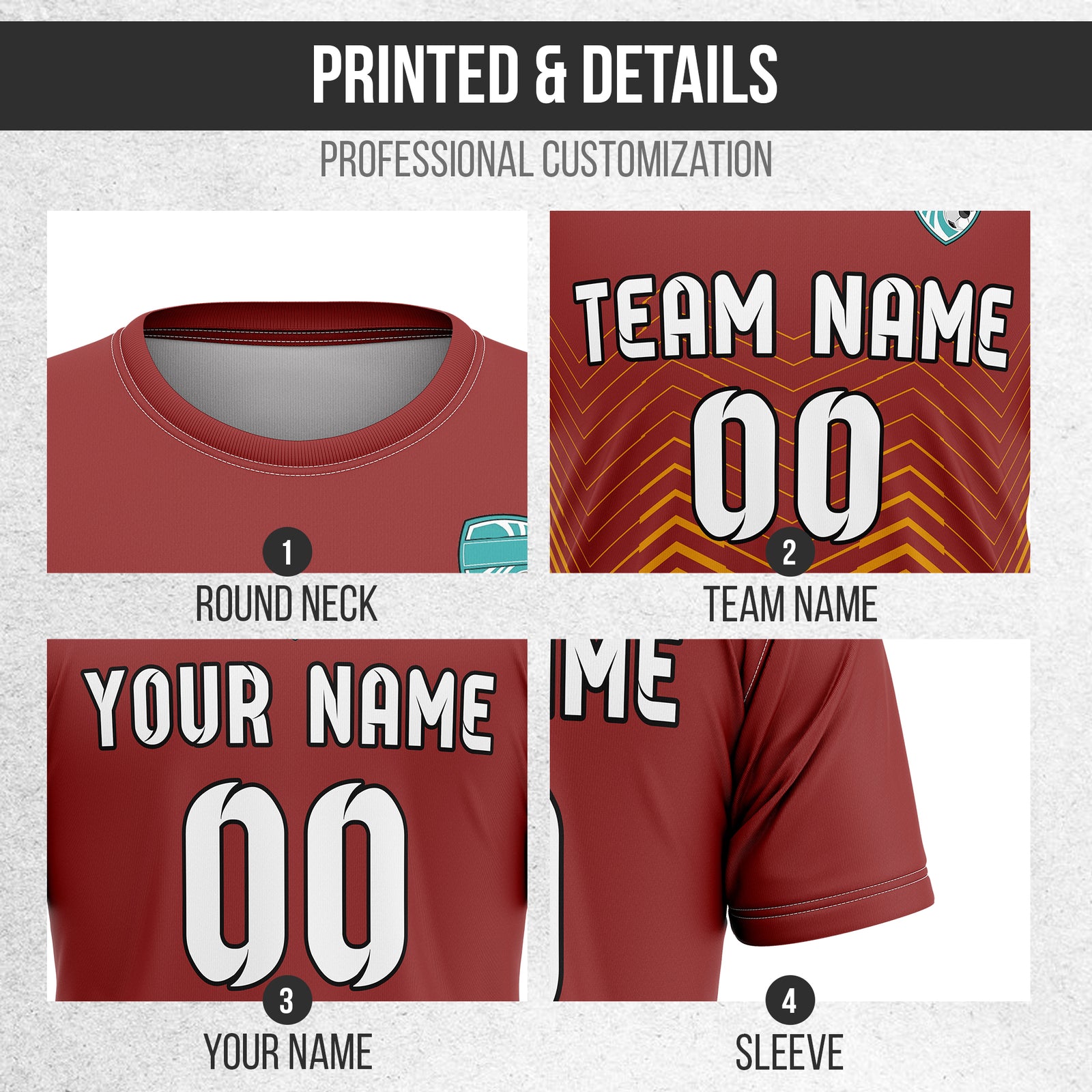 Custom Apex Strike R Side Pattern Red Soccer sport Tops Jersey