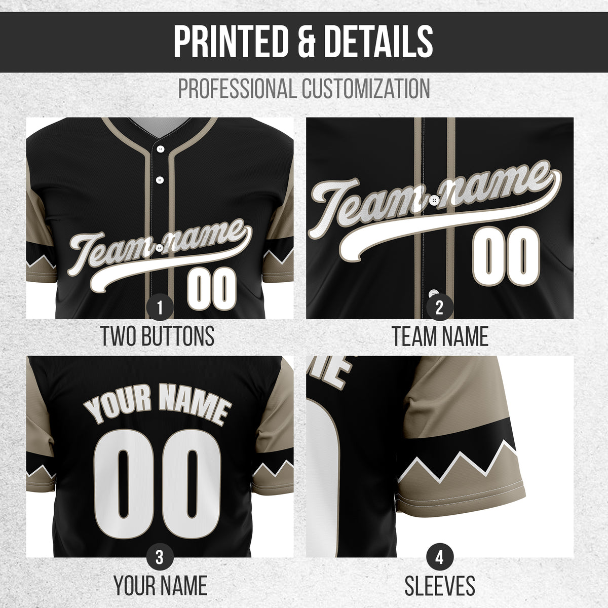 Custom Legacy Classic Baseball Black Sports Jersey Personalized Uniform with Name & Number
