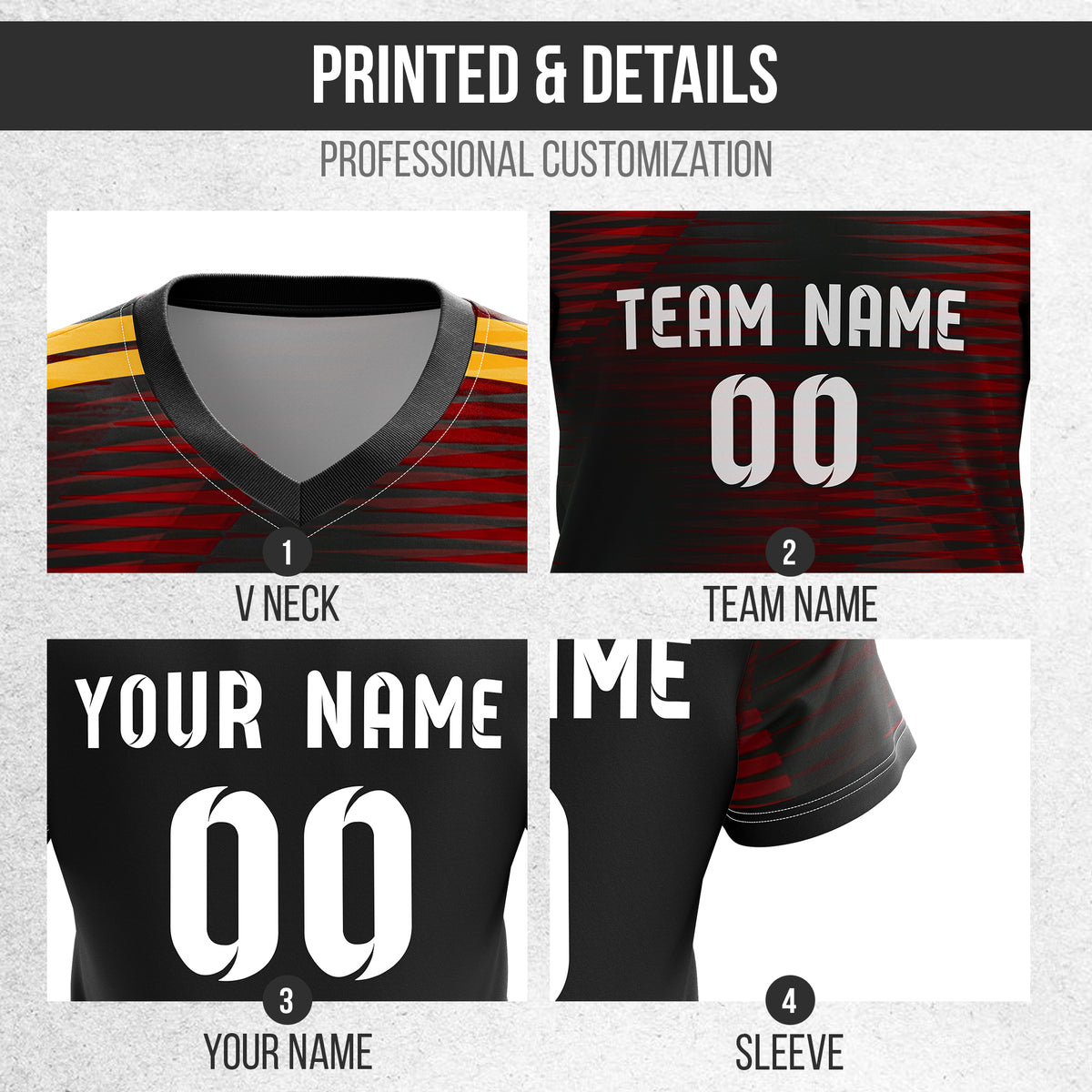 Custom GERMANY Fan Jersey Personalized with Name & Number