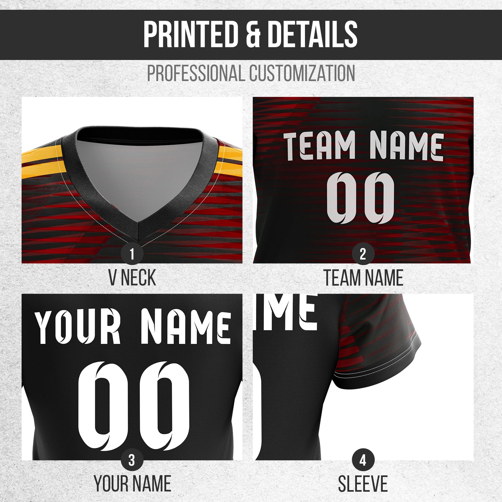 Custom GERMANY Fan Jersey Personalized with Name & Number