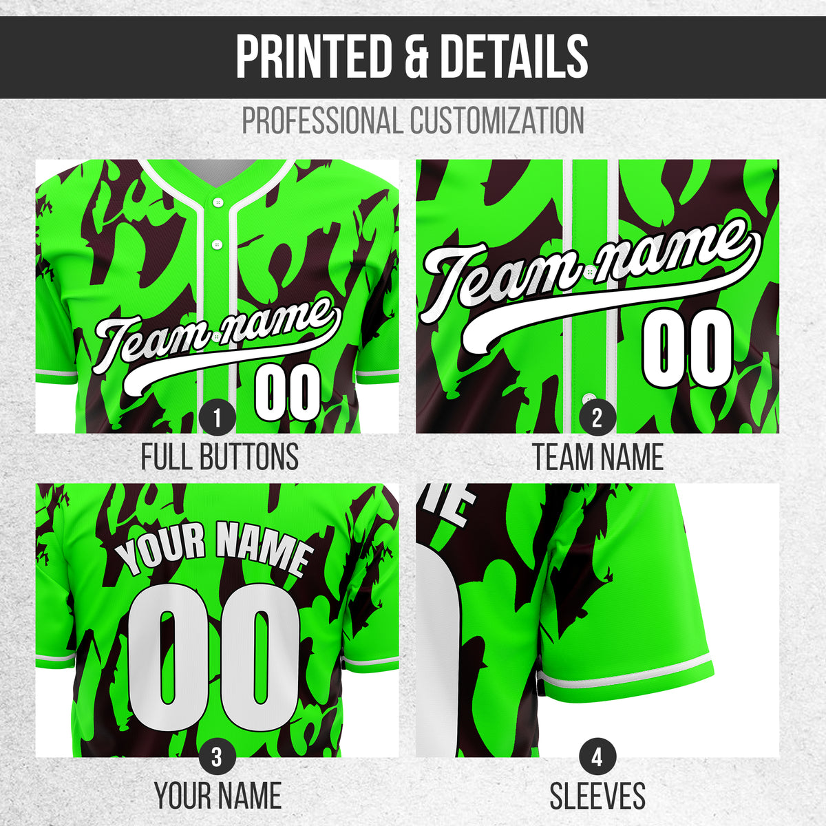 Custom Graffiti Sox Neon Green Baseball Sports Jersey Personalized Uniform with Name & Number