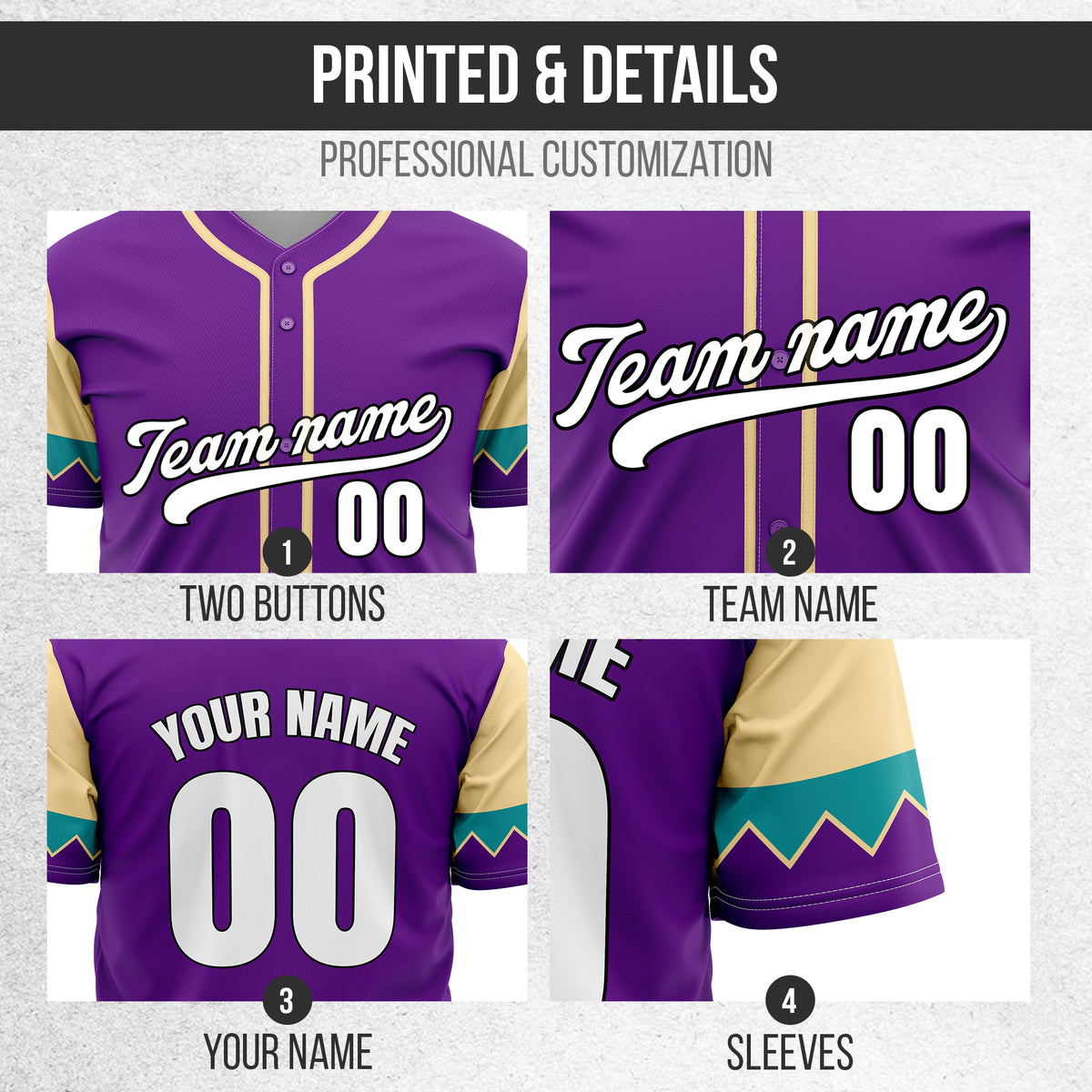 Custom Legacy Classic Baseball Purple Sports Jersey Personalized Uniform with Name & Number