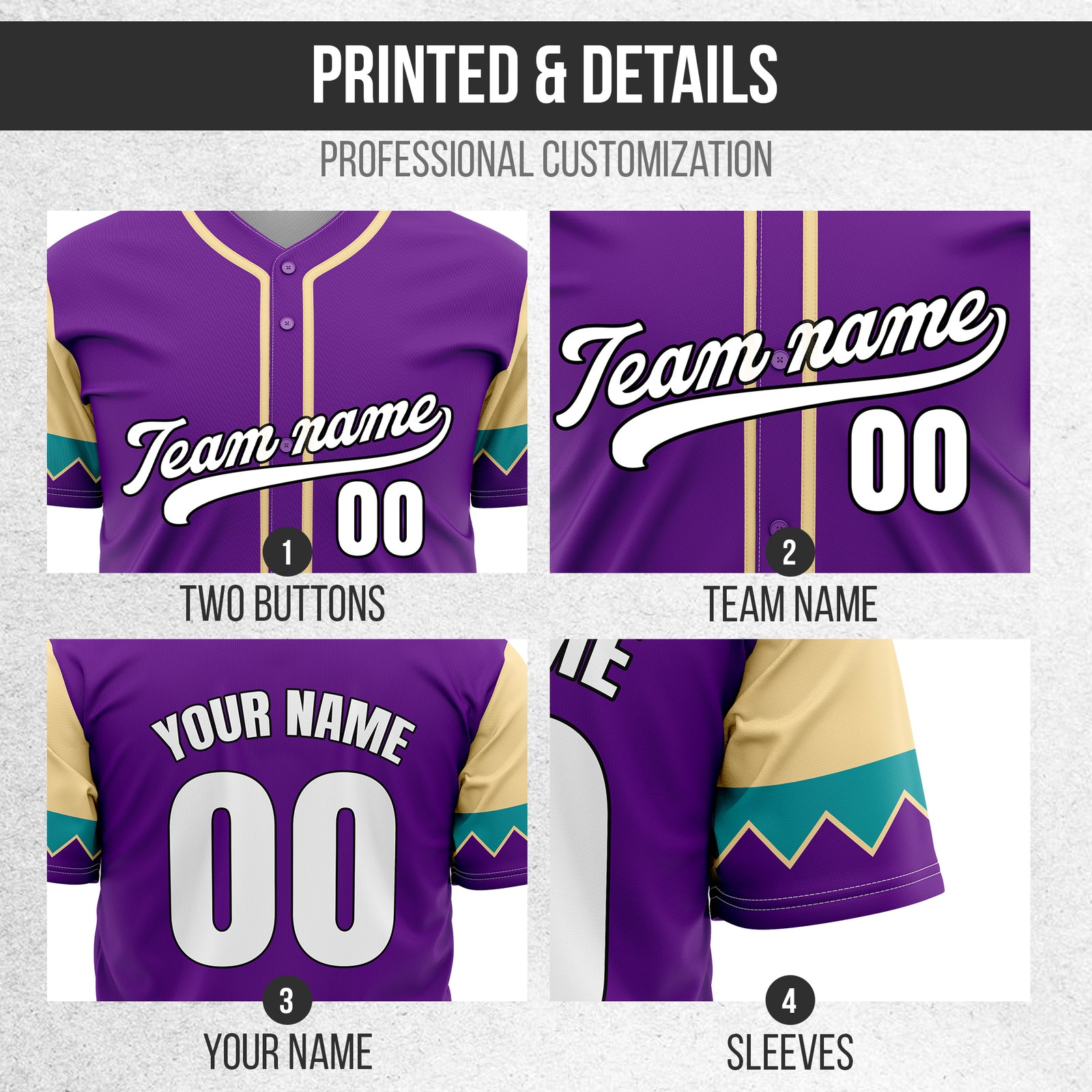 Custom Legacy Classic Baseball Purple Sports Jersey Personalized Uniform with Name & Number